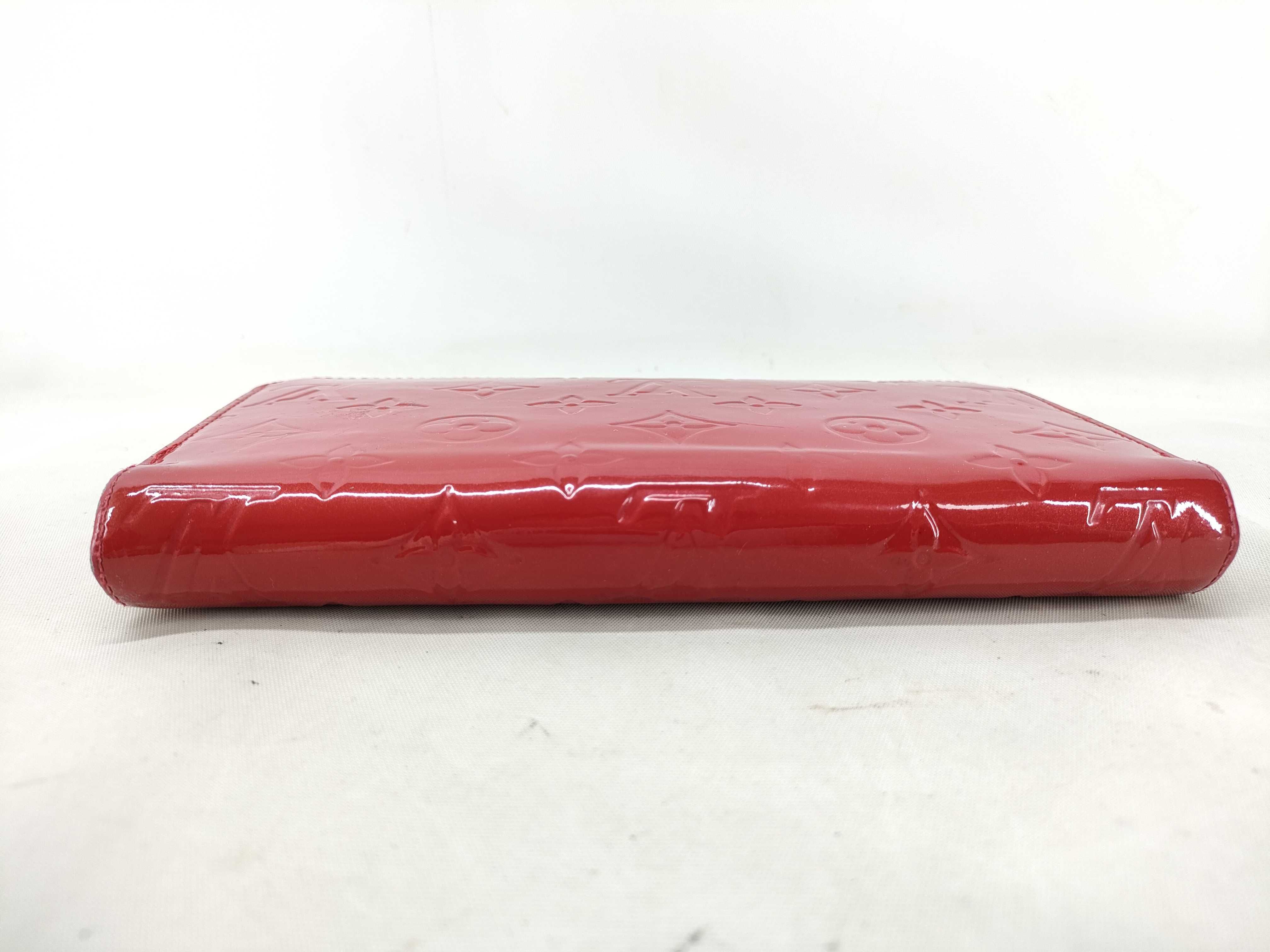 Vernis LV Vernis Round Zip Red Wallet — view 4