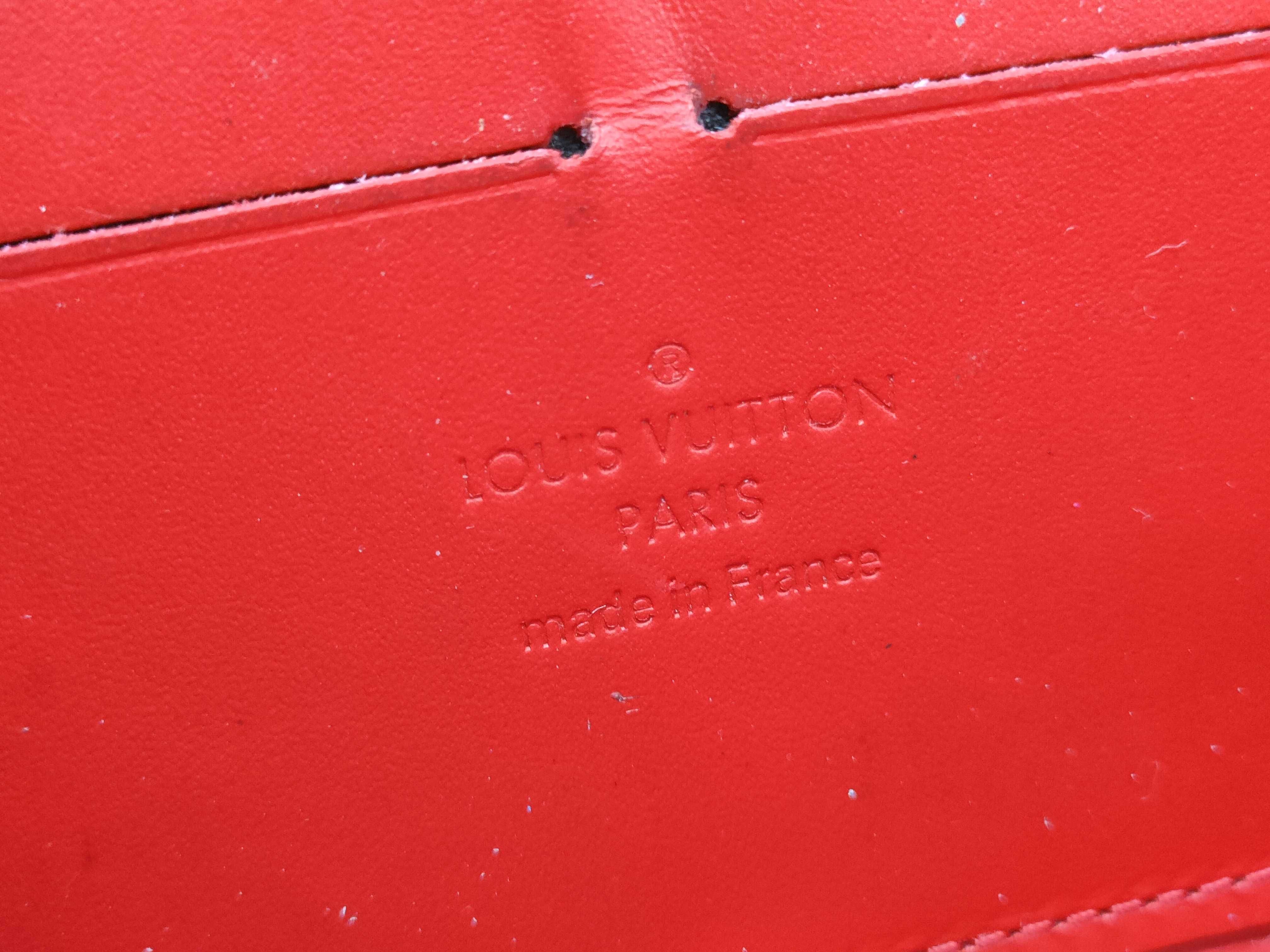 Vernis LV Vernis Round Zip Red Wallet — view 9