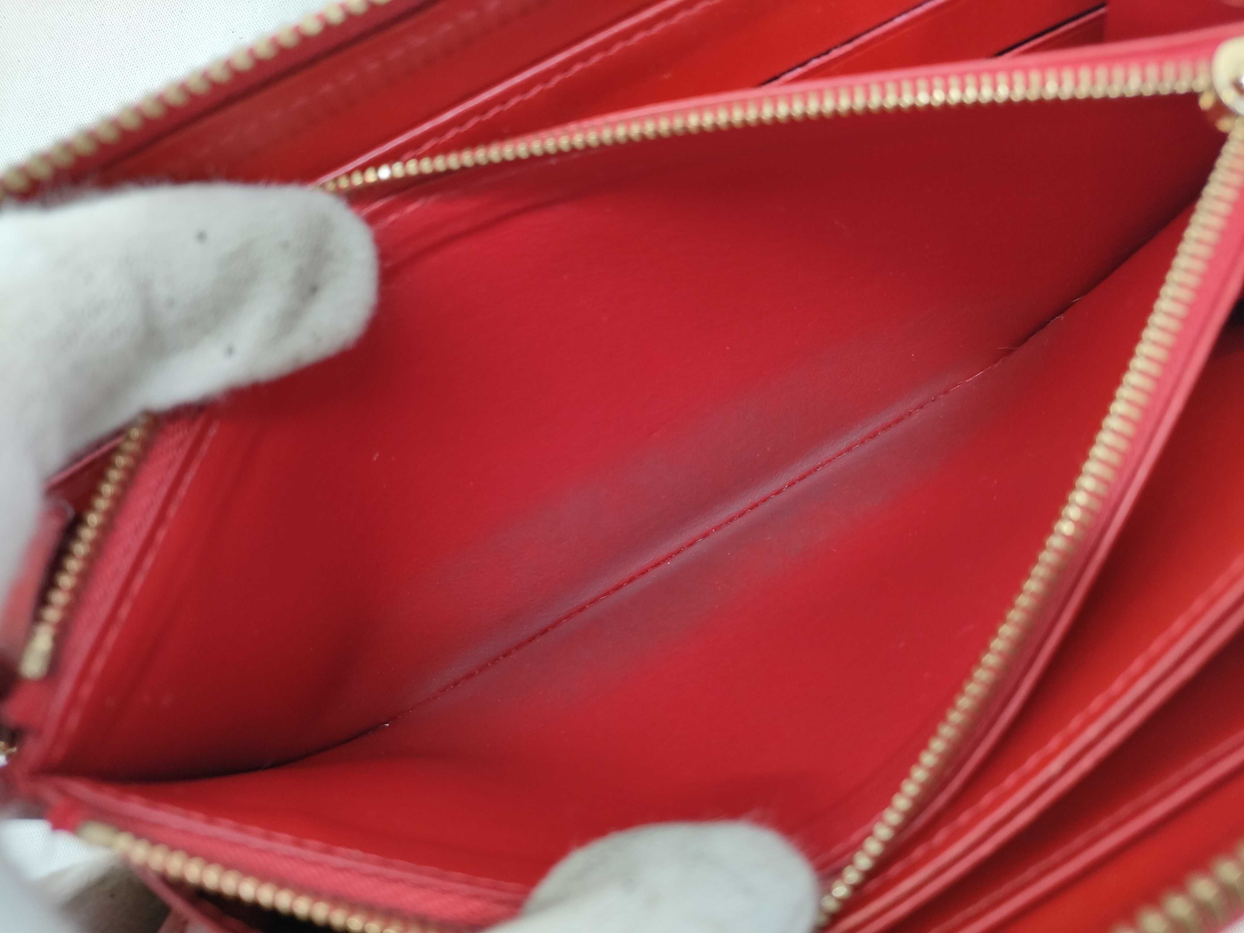 Vernis LV Vernis Round Zip Red Wallet — view 10