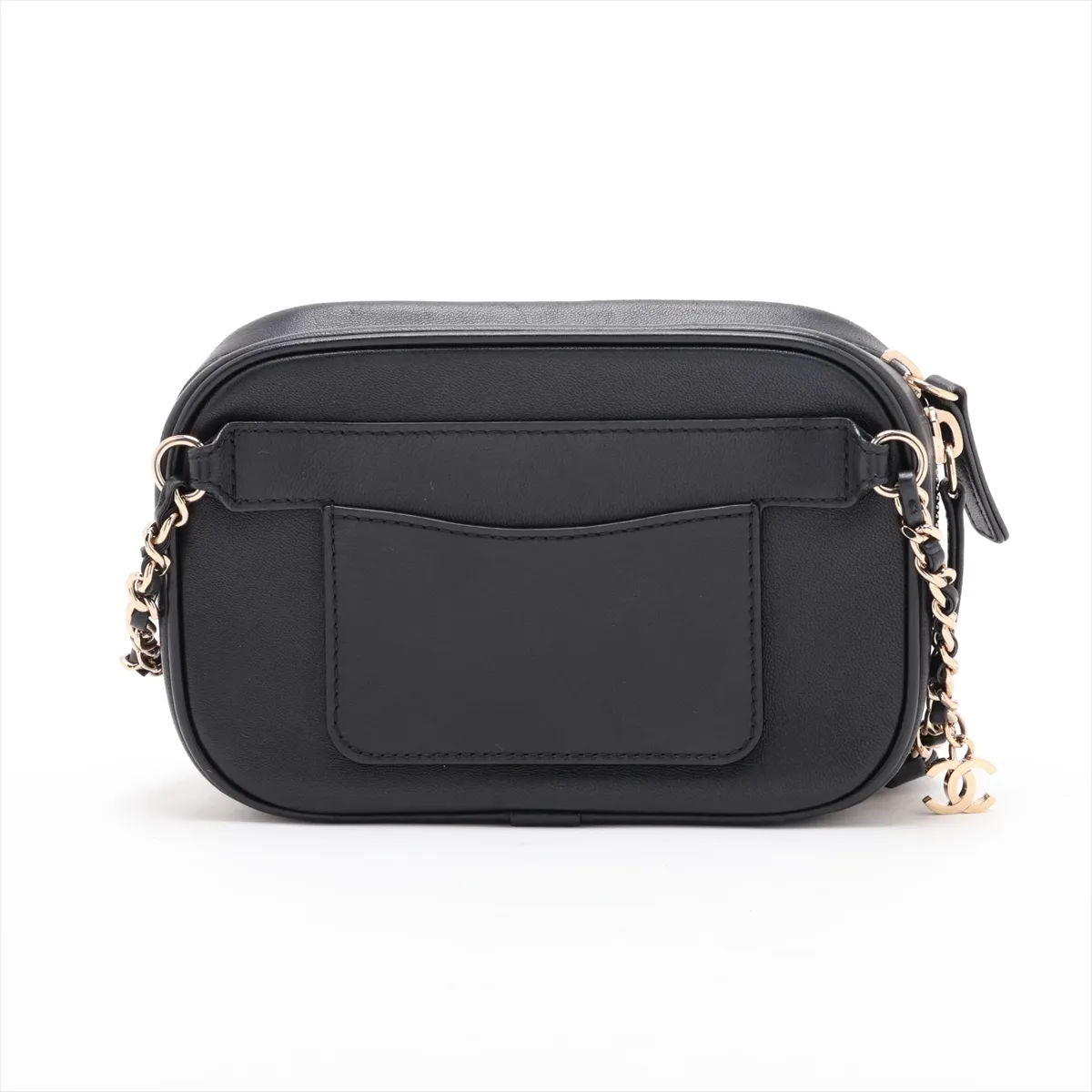 Coco Mark Lambskin Body Bag, Black with Gold Hardware, 27488833, serial number in the 27 range. — view 2