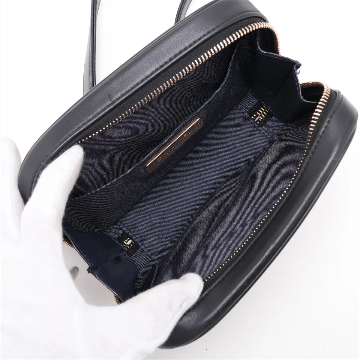 Coco Mark Lambskin Body Bag, Black with Gold Hardware, 27488833, serial number in the 27 range. — view 6