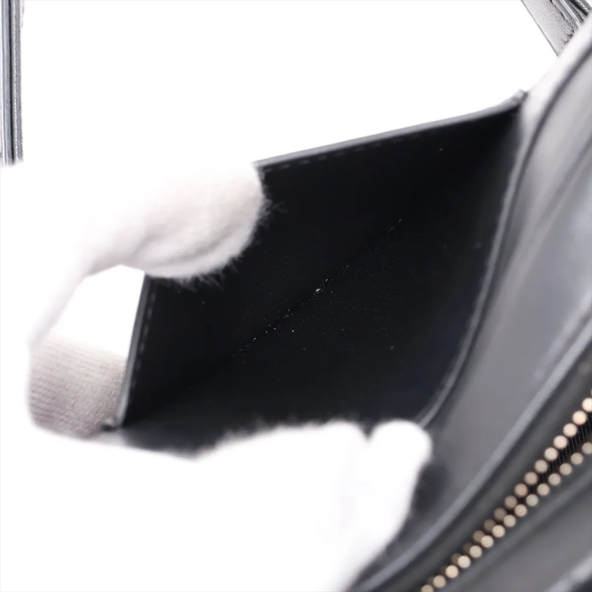 Coco Mark Lambskin Body Bag, Black with Gold Hardware, 27488833, serial number in the 27 range. — view 8