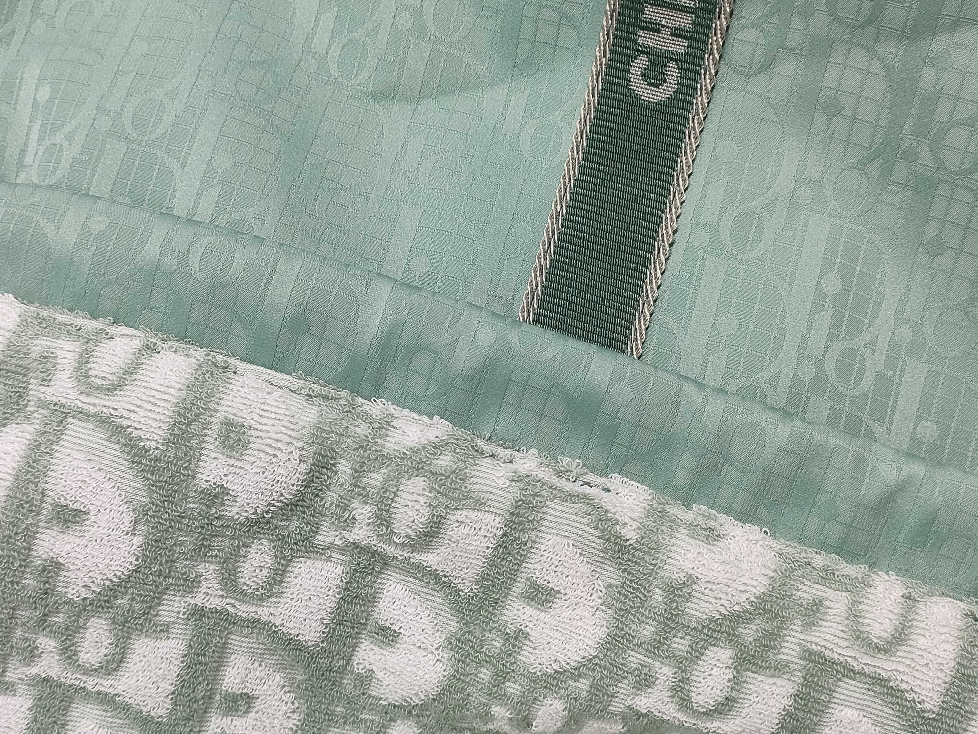 Reversible Oblique Cotton Light Blue Tote Bag — view 14