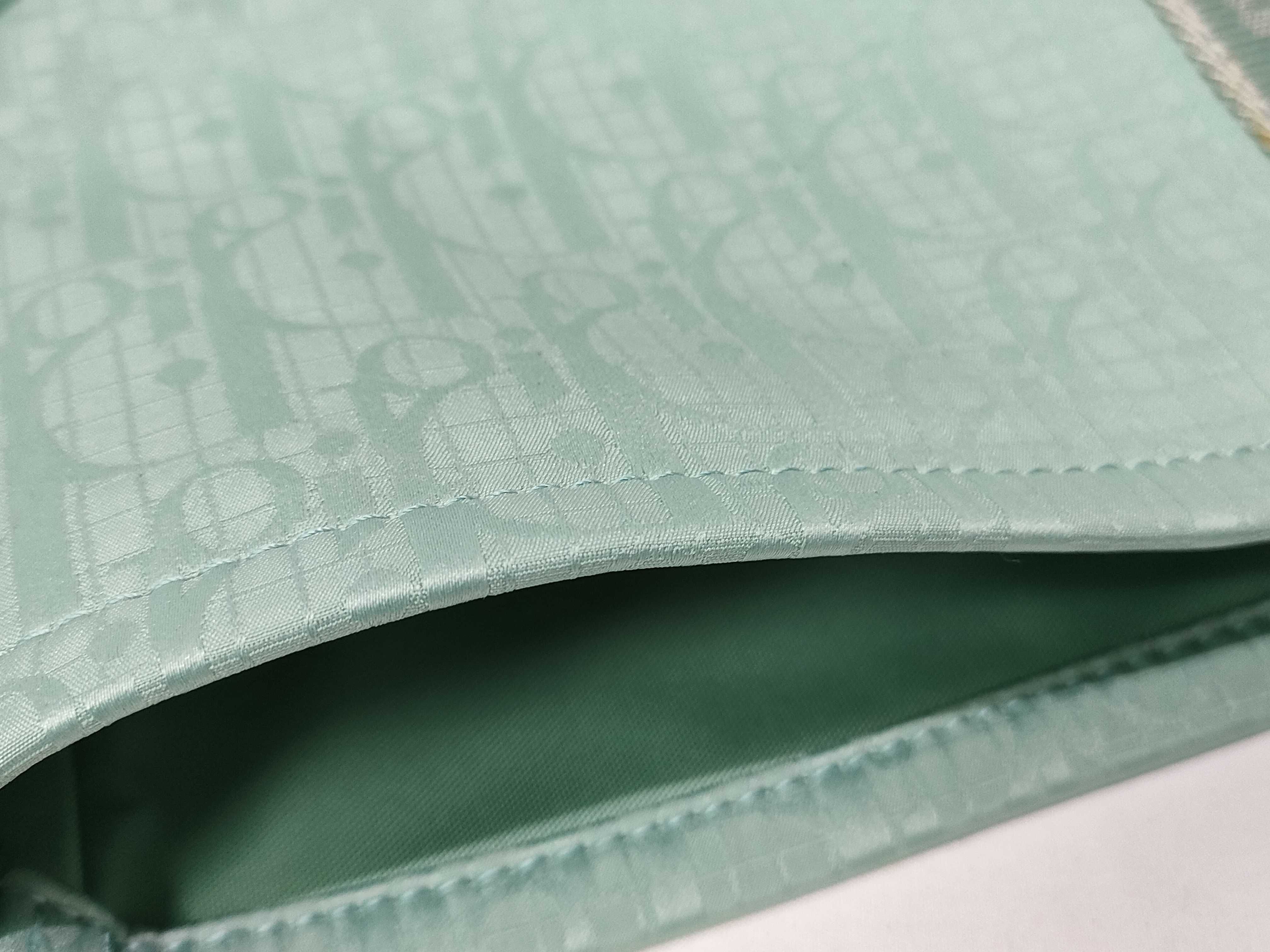 Reversible Oblique Cotton Light Blue Tote Bag — view 15