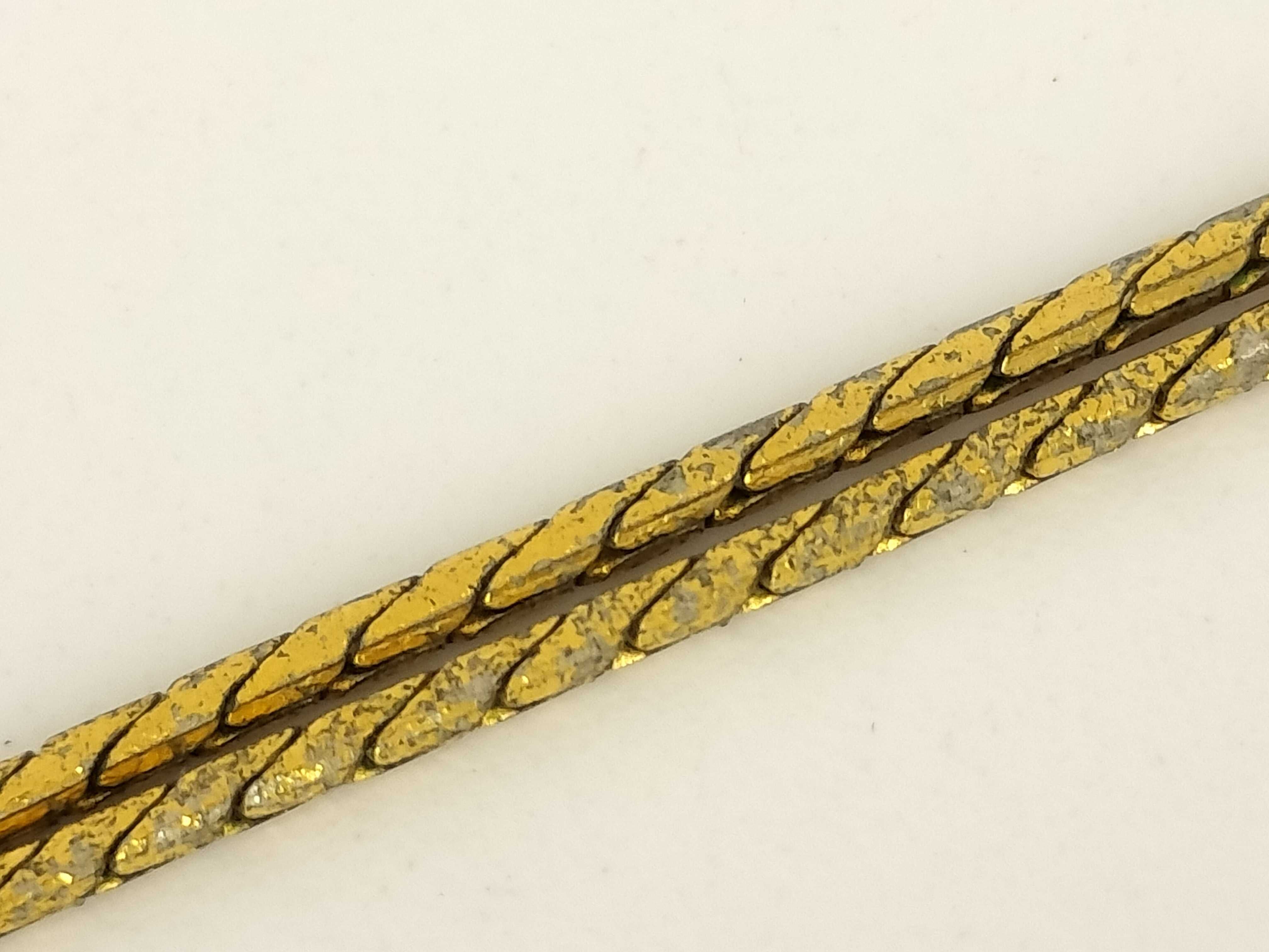 Vintage Gold Rhinestone Necklace — view 7