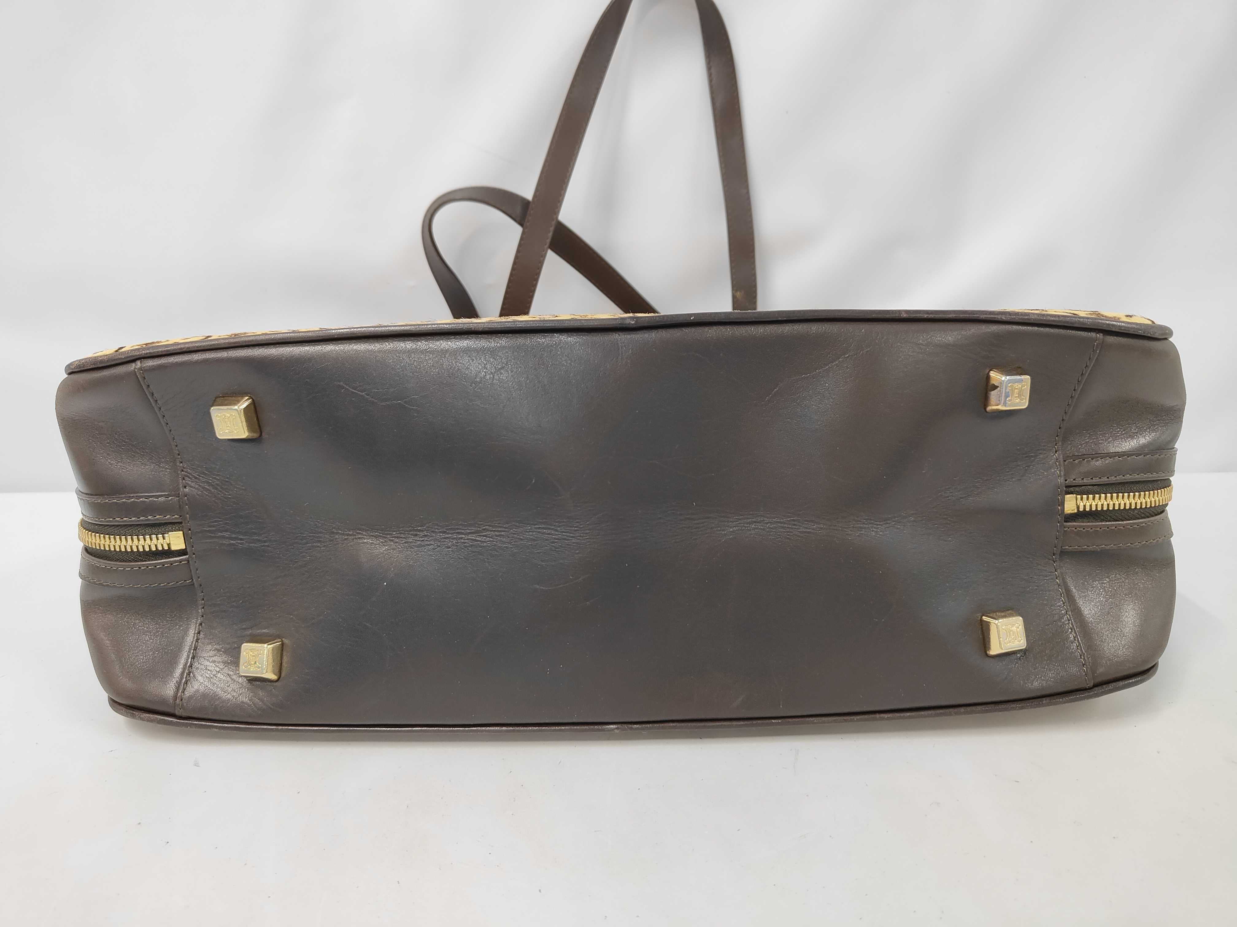 C Macadam Calf Hair Handbag Tote Bag — view 3