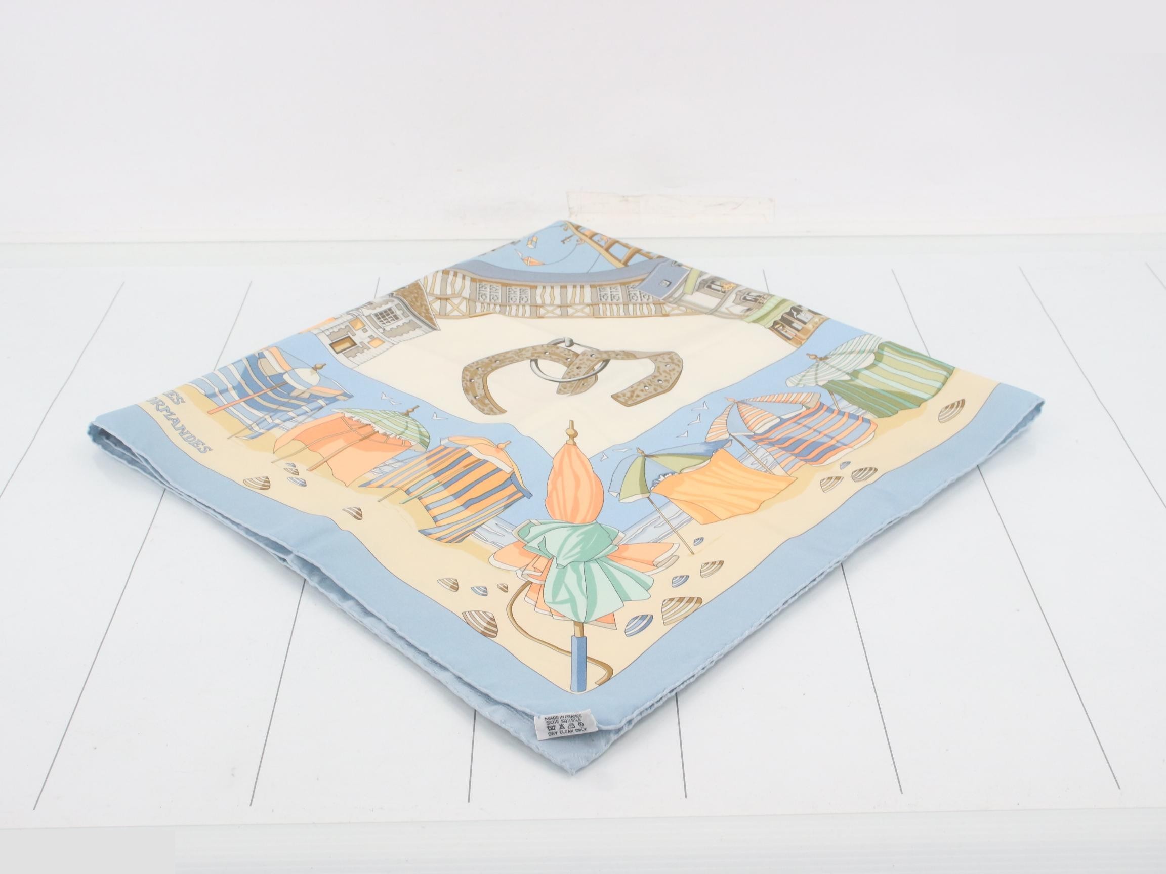 Carre 90 CHARMES DES PLAGES NORMANDES Scarf — view 2