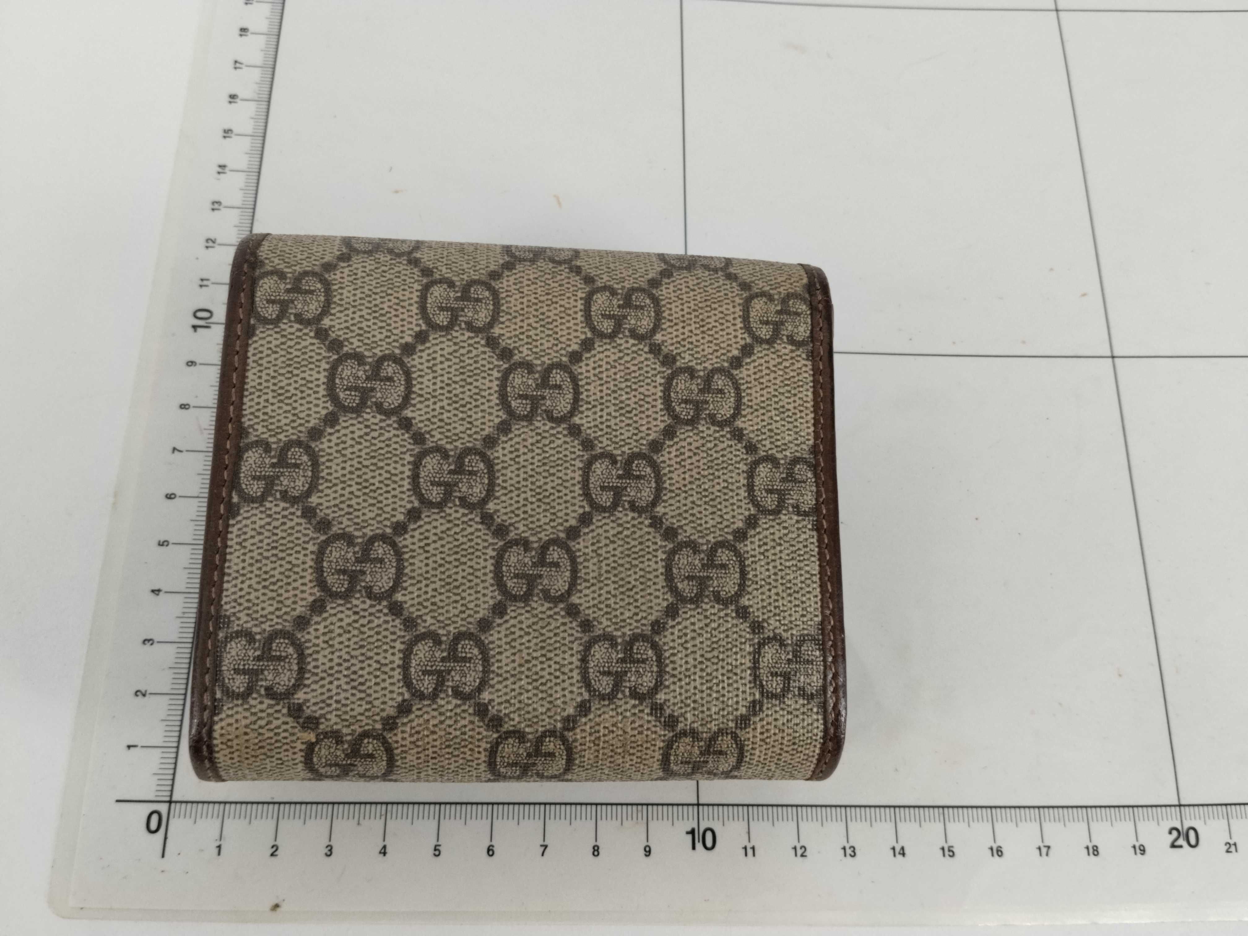 GG Canvas Tri-fold Wallet with GG Pattern and Horsebit Design — view 2