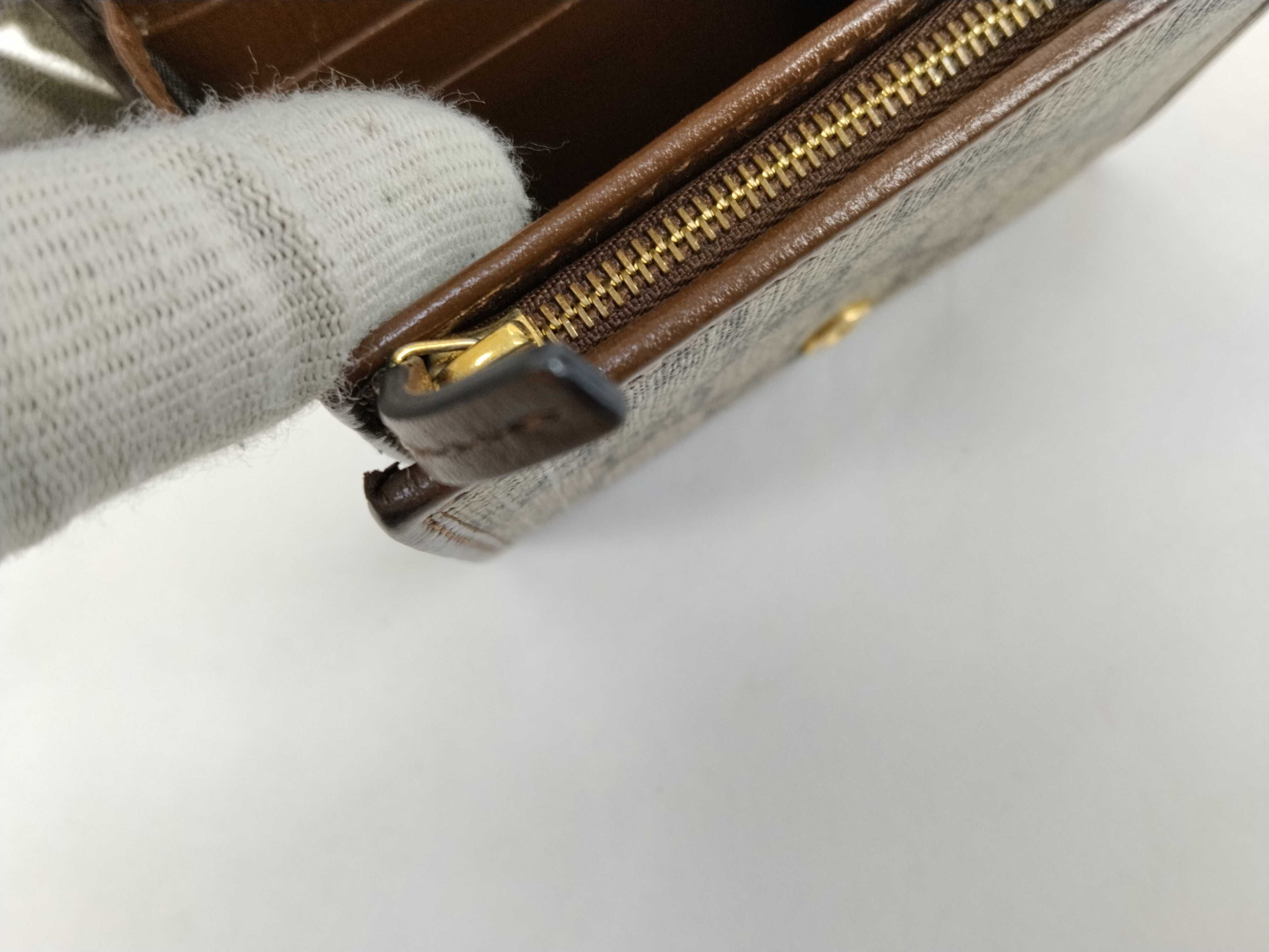 GG Canvas Tri-fold Wallet with GG Pattern and Horsebit Design — view 13
