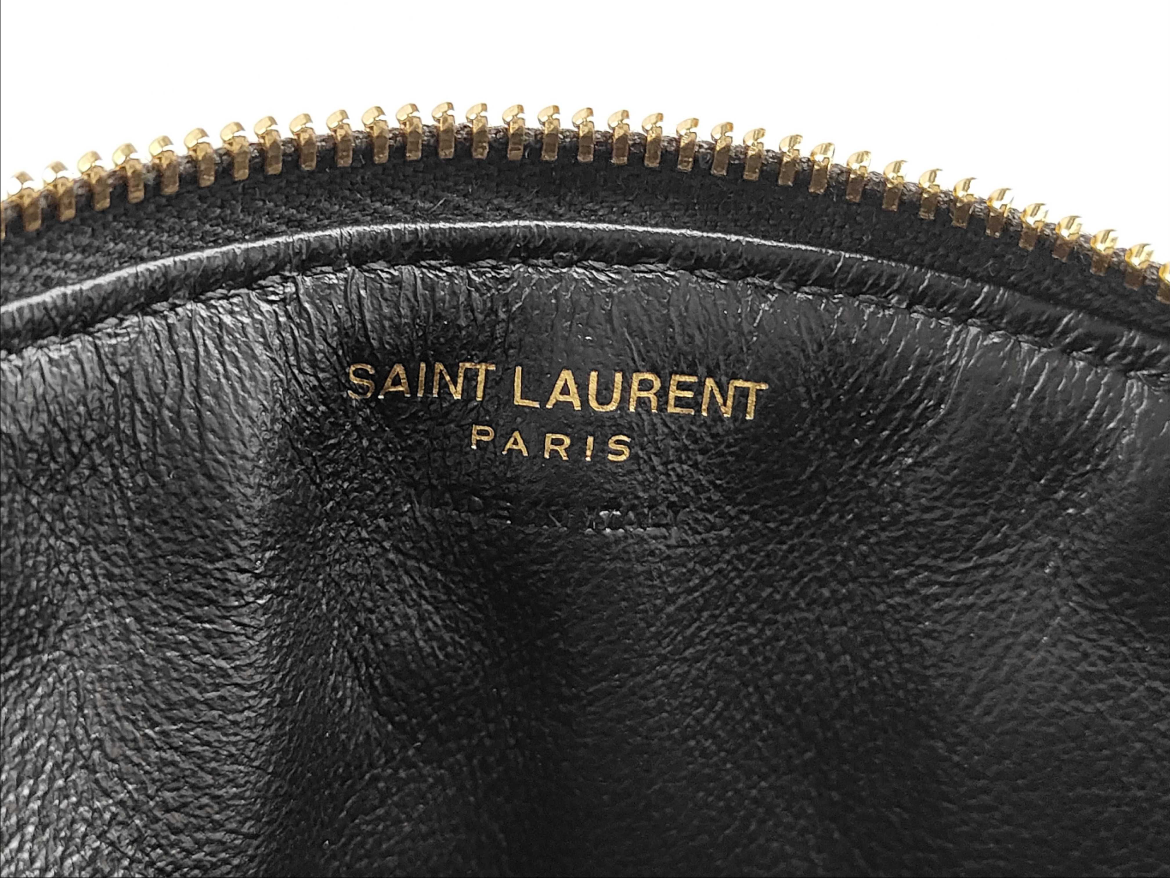 Leather Clutch Bag, Black Pouch — view 11