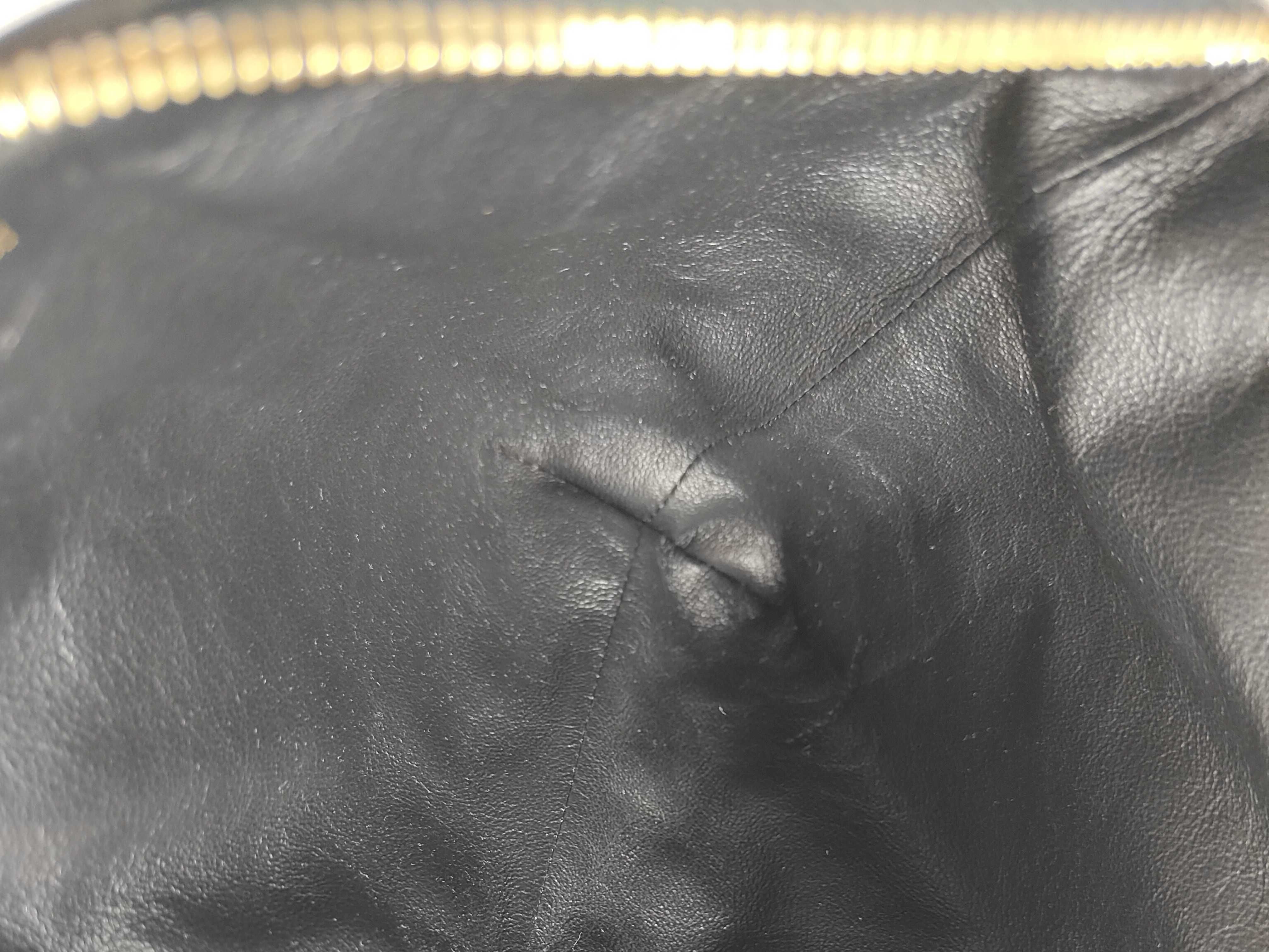 Leather Clutch Bag, Black Pouch — view 12