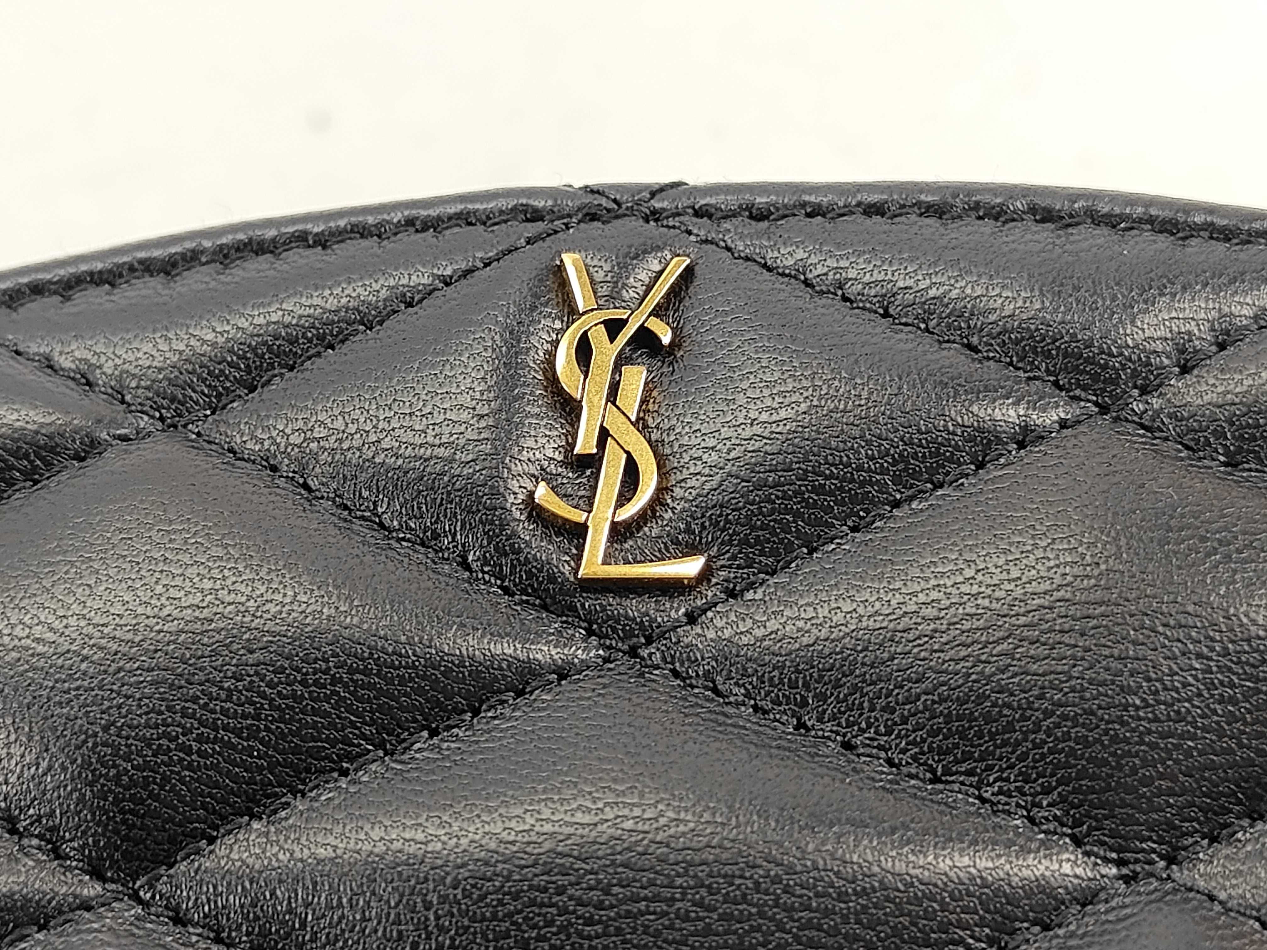 Leather Clutch Bag, Black Pouch — view 14
