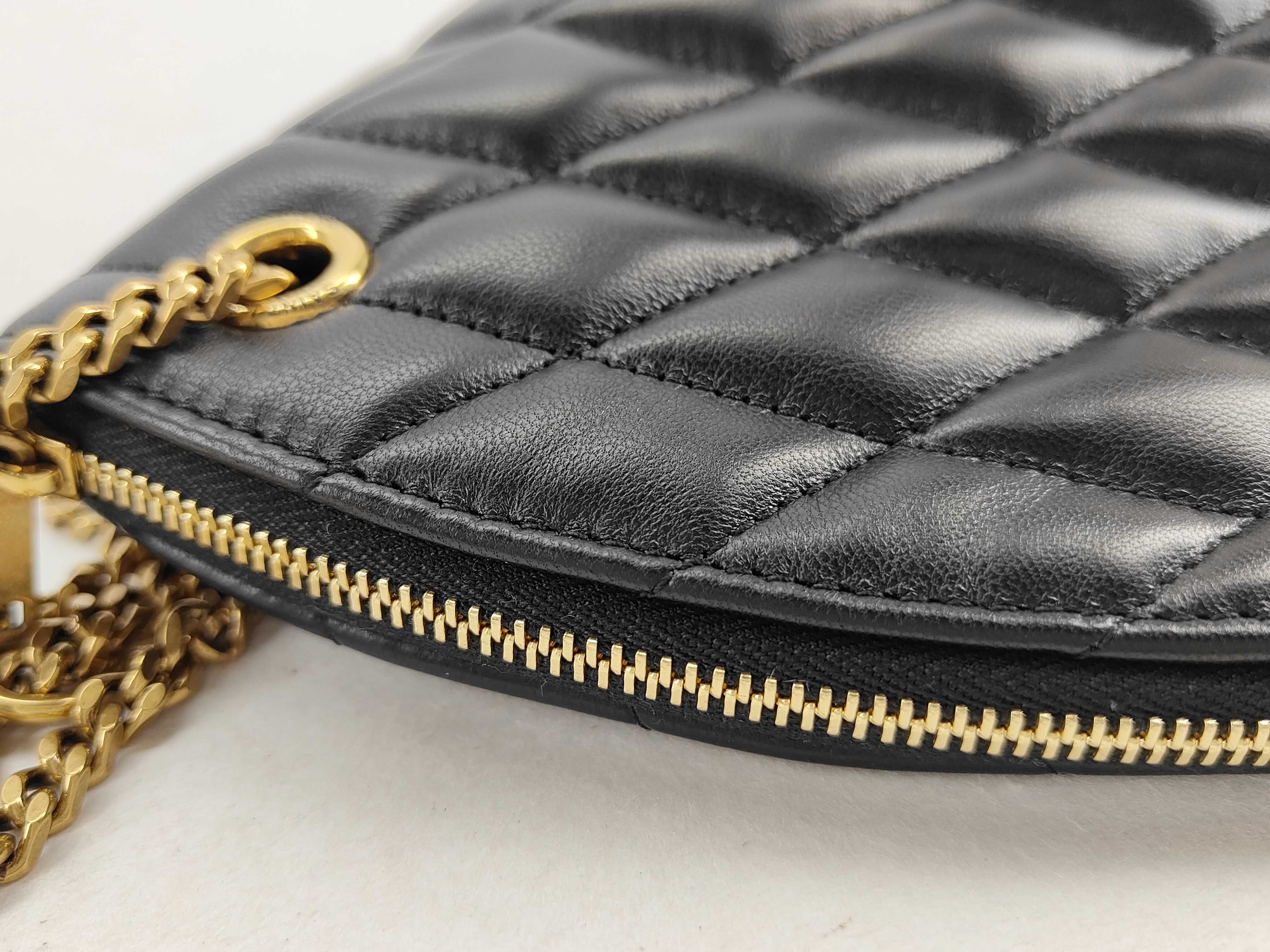 Leather Clutch Bag, Black Pouch — view 6