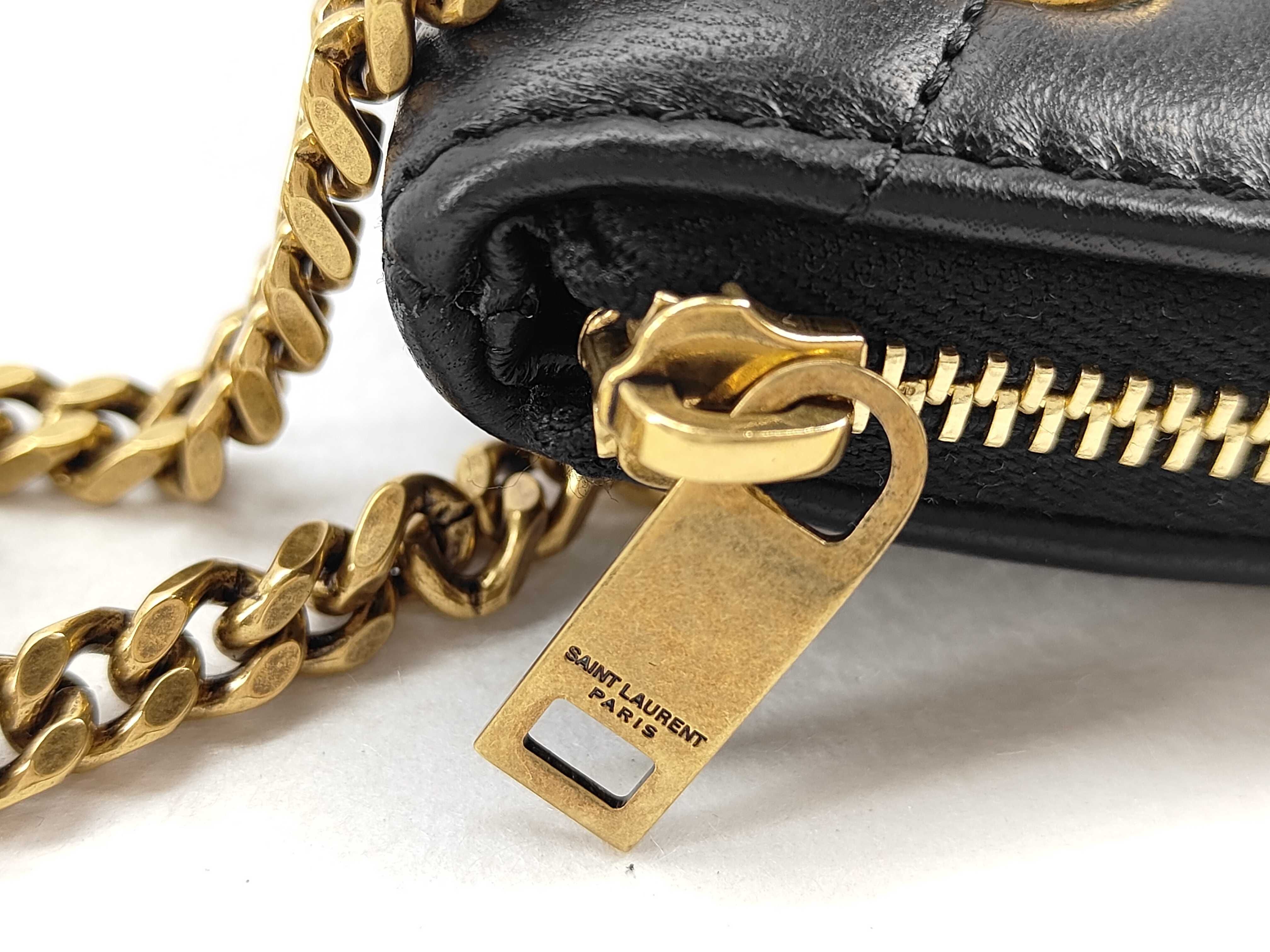 Leather Clutch Bag, Black Pouch — view 7