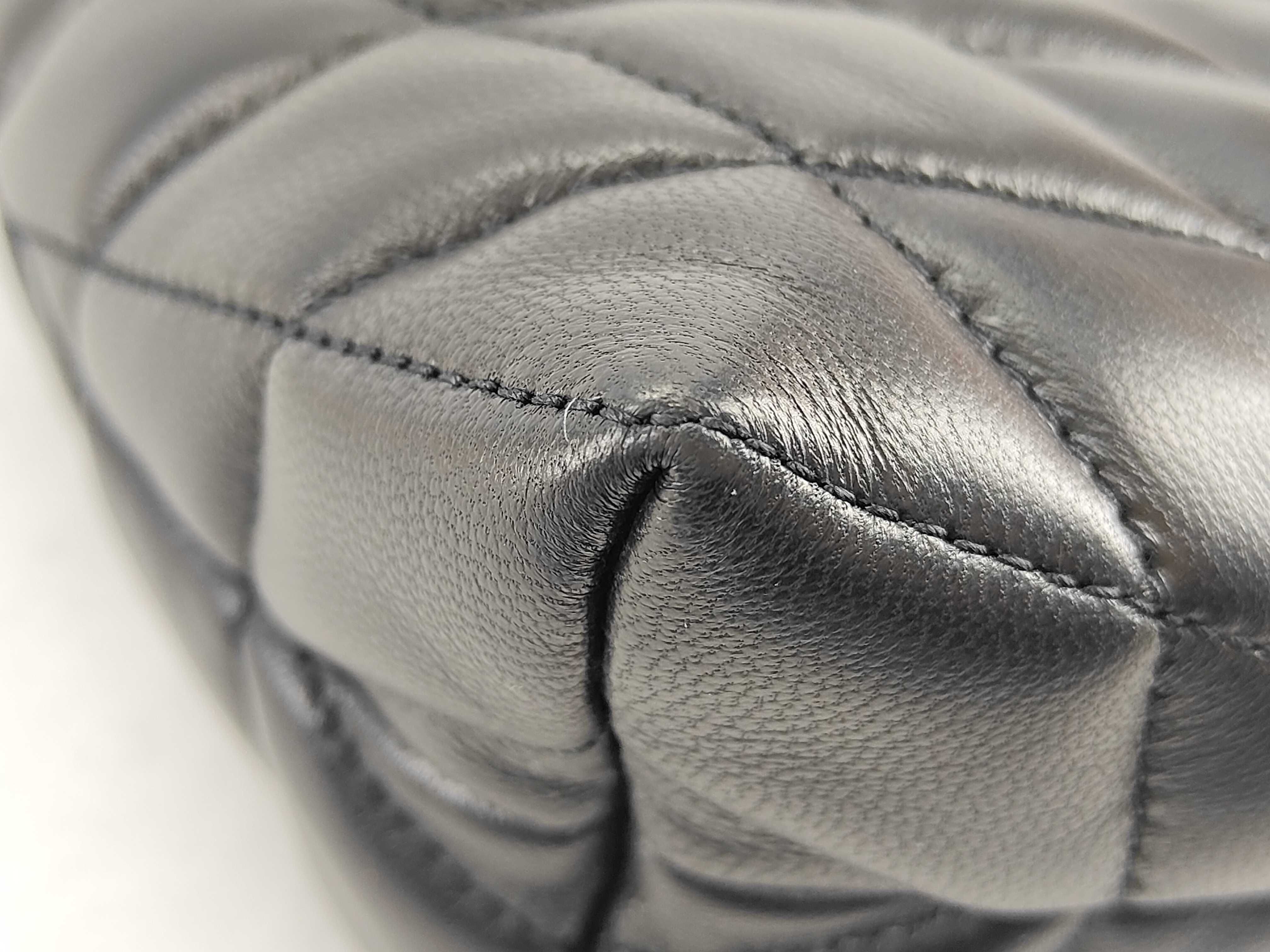 Leather Clutch Bag, Black Pouch — view 8