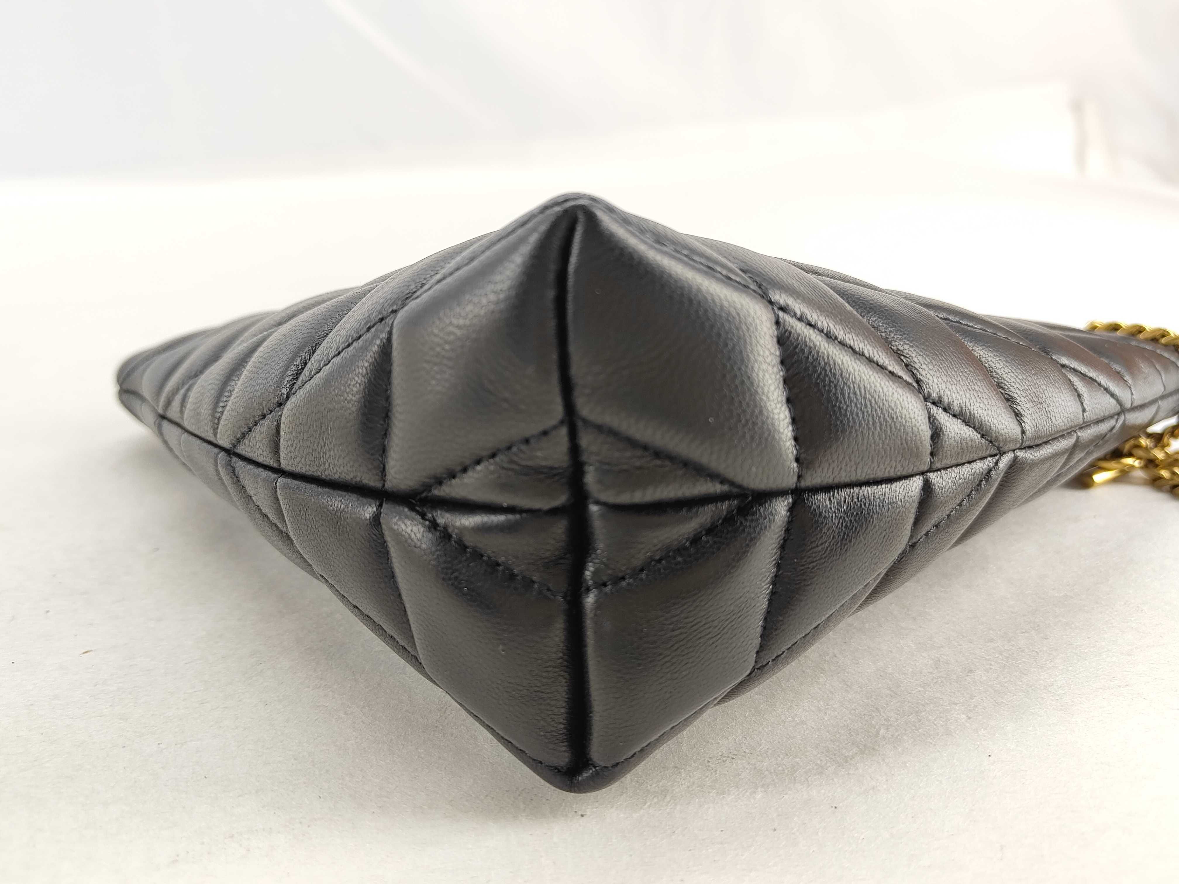 Leather Clutch Bag, Black Pouch — view 9