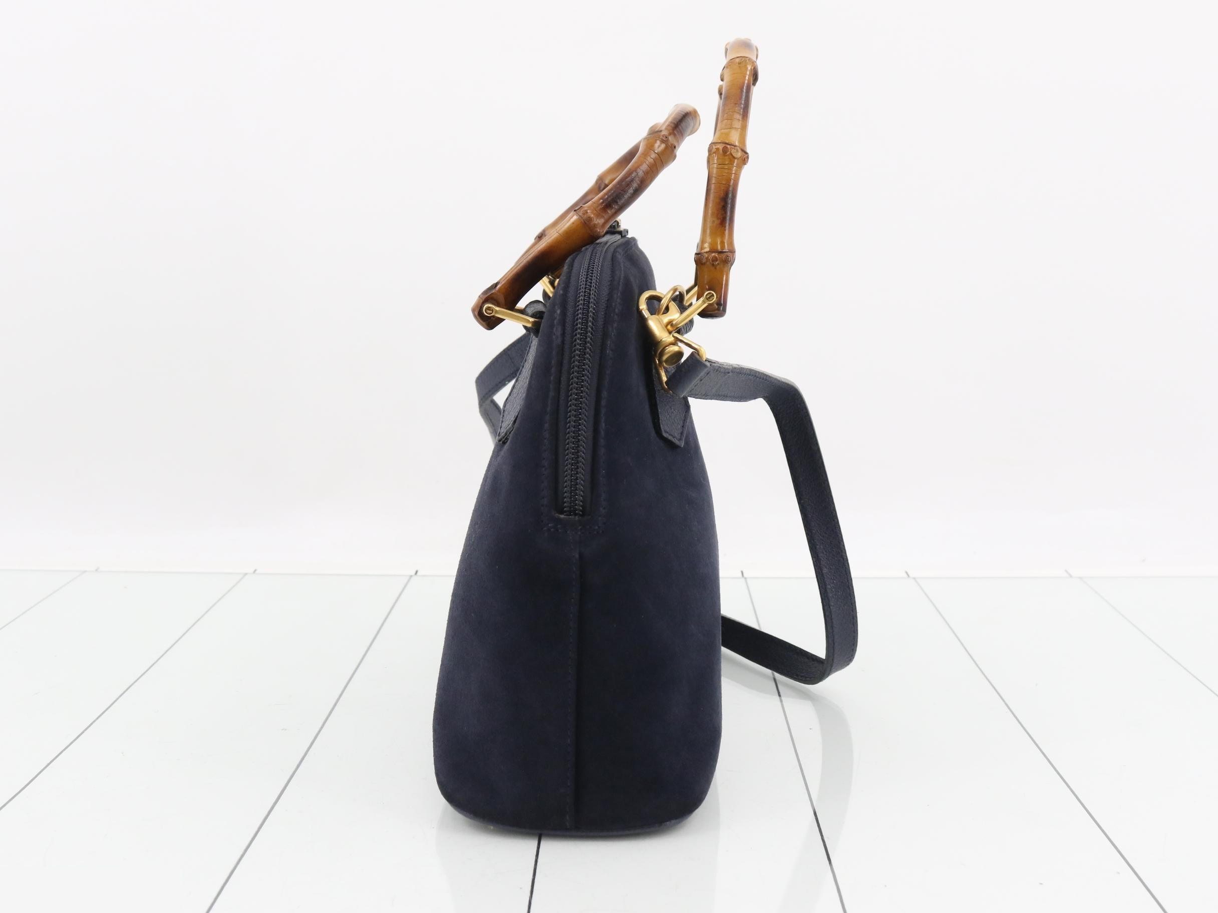 Suede Bamboo 2-Way Handbag 000.1274.0290 — view 3