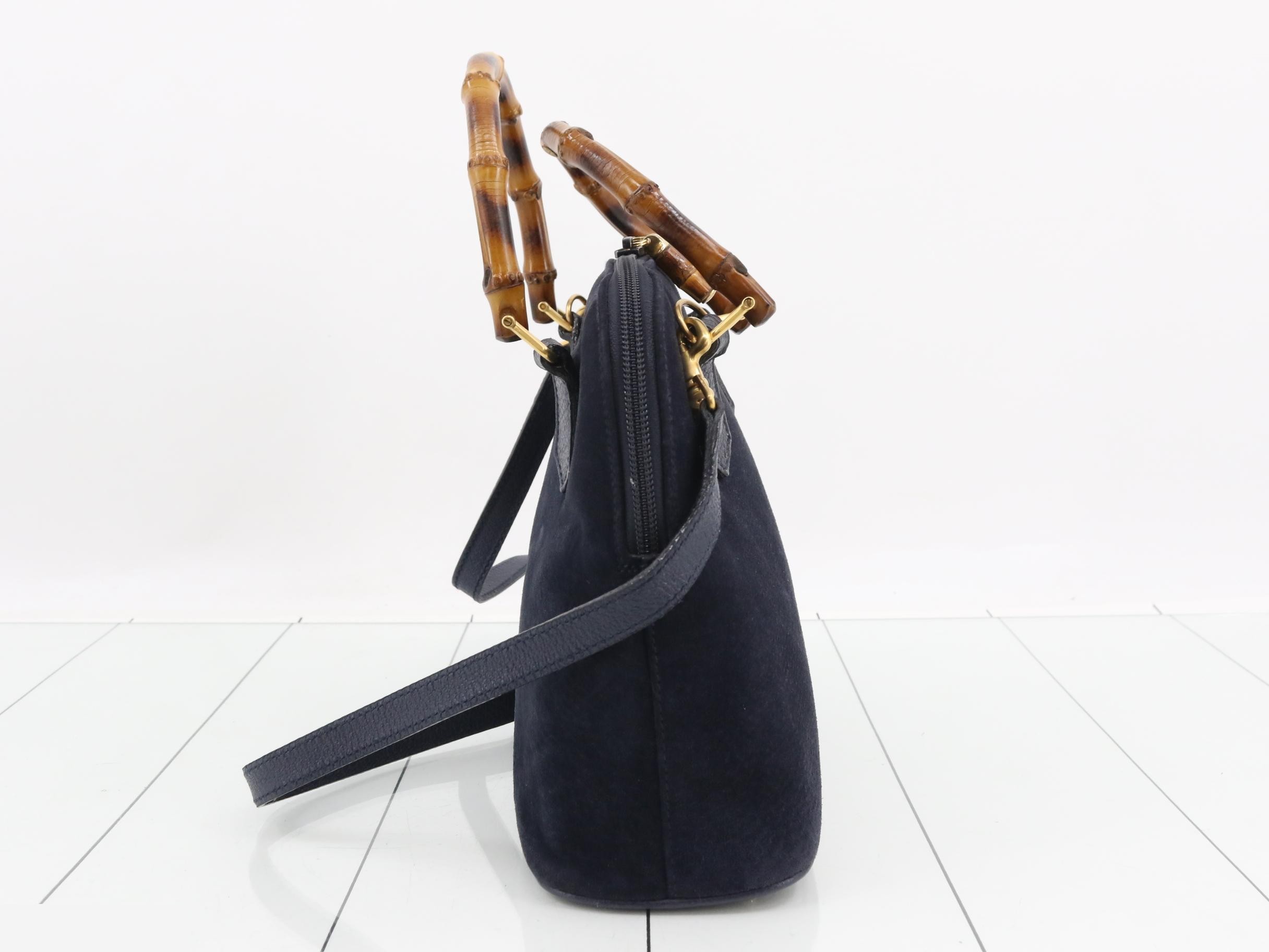 Suede Bamboo 2-Way Handbag 000.1274.0290 — view 4