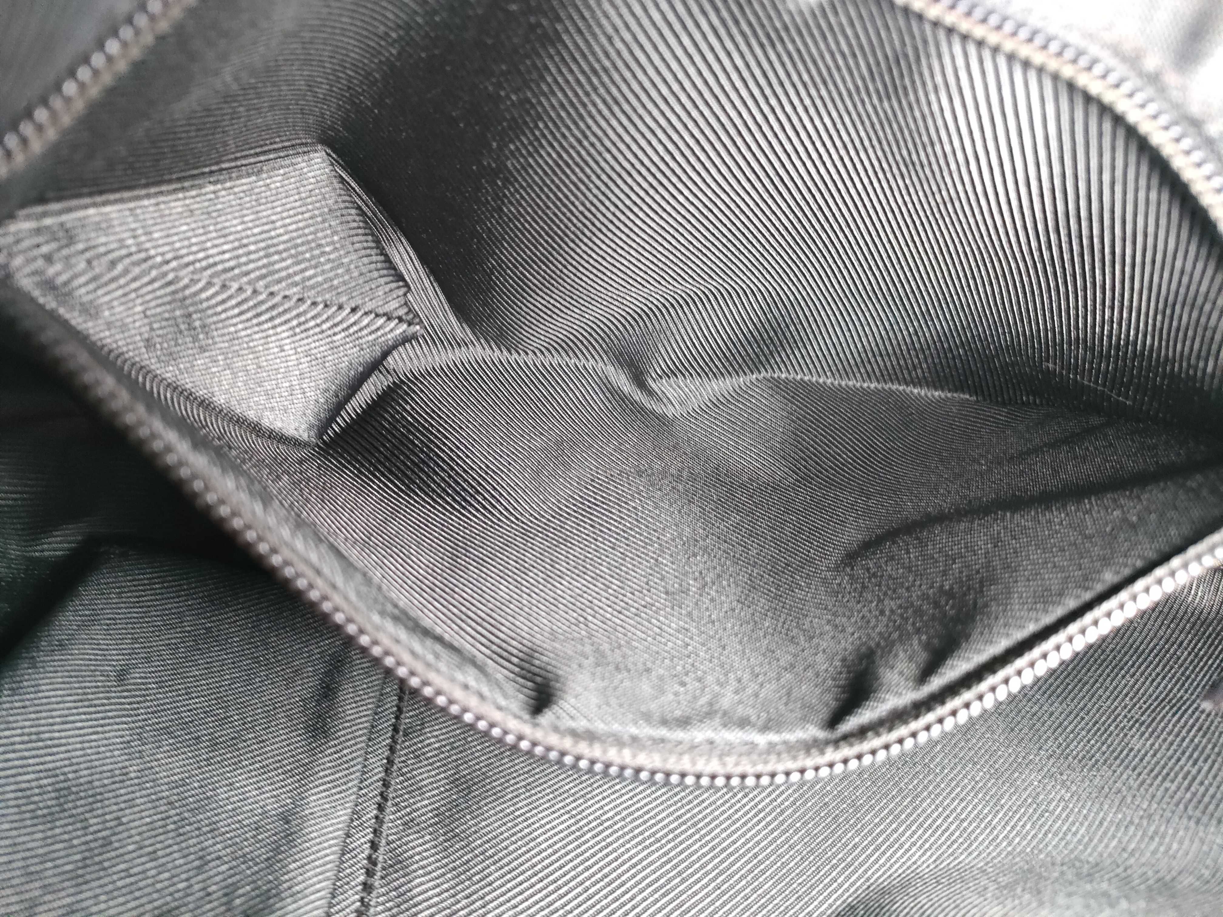 Hobo Shoulder Bag GG Canvas Leather Beige Dark Brown — view 12