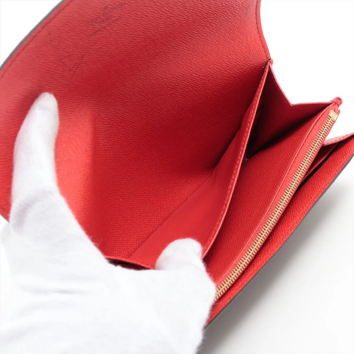 Monogram Portefeuille Sarah M62236 Coquelicot Long Wallet — view 4