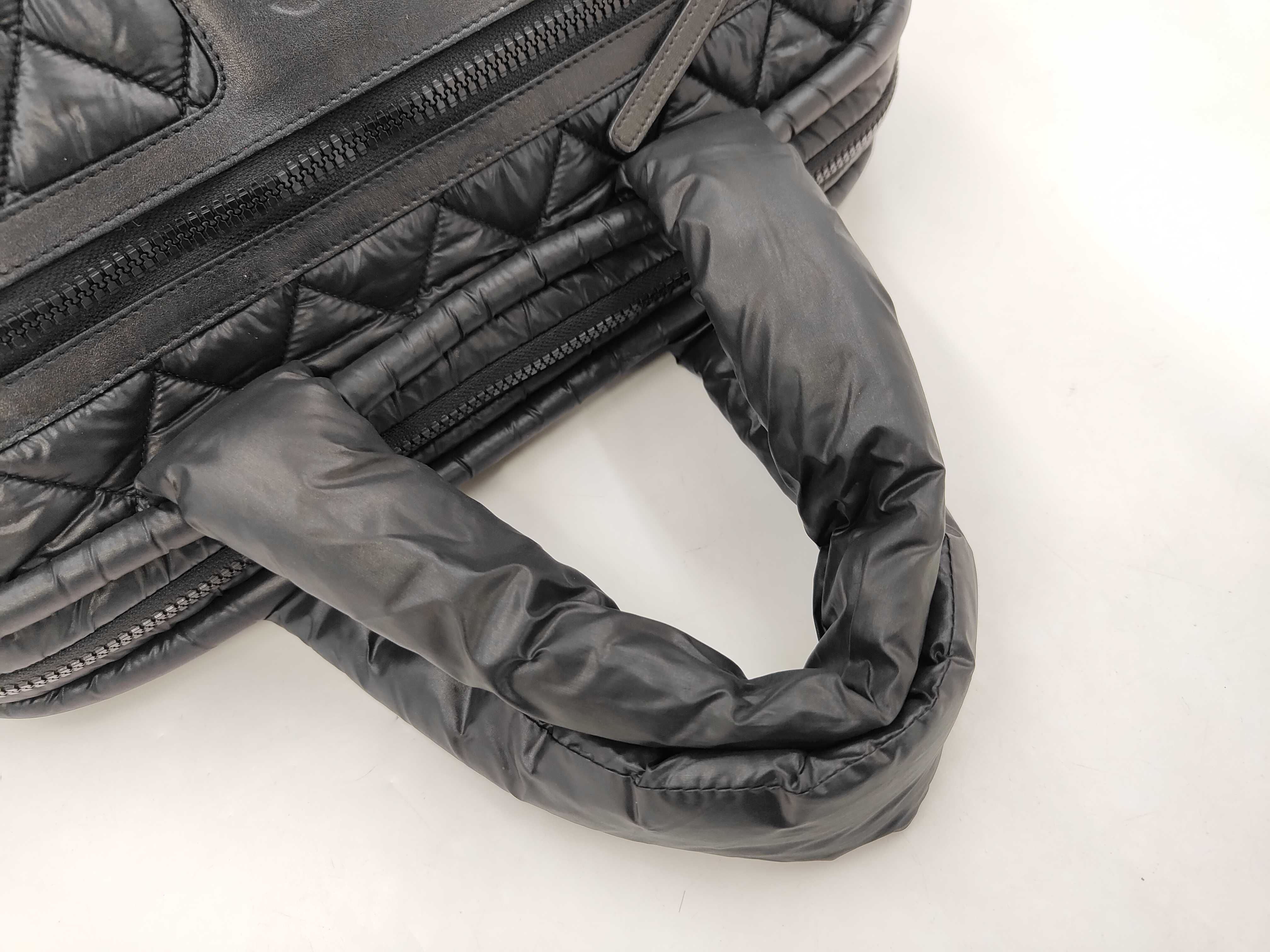 Coco Cocoon Quilted Tote Bag, Black Handbag — view 4