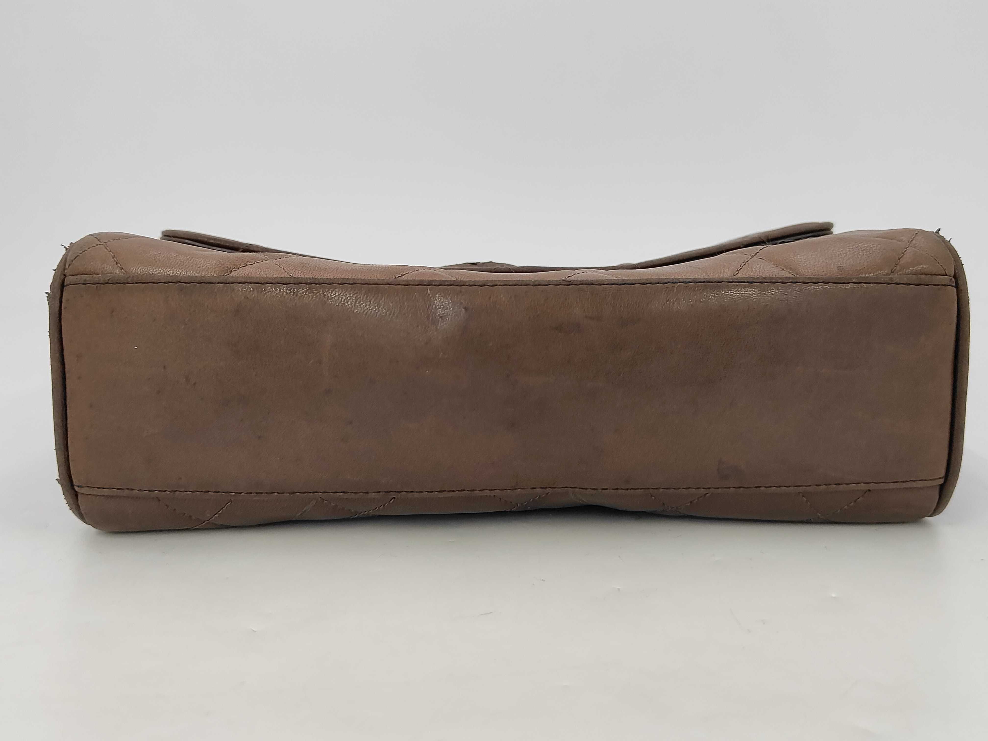 Shoulder Bag Matelassé Coco Mark Leather Brown Shoulder Bag — view 4