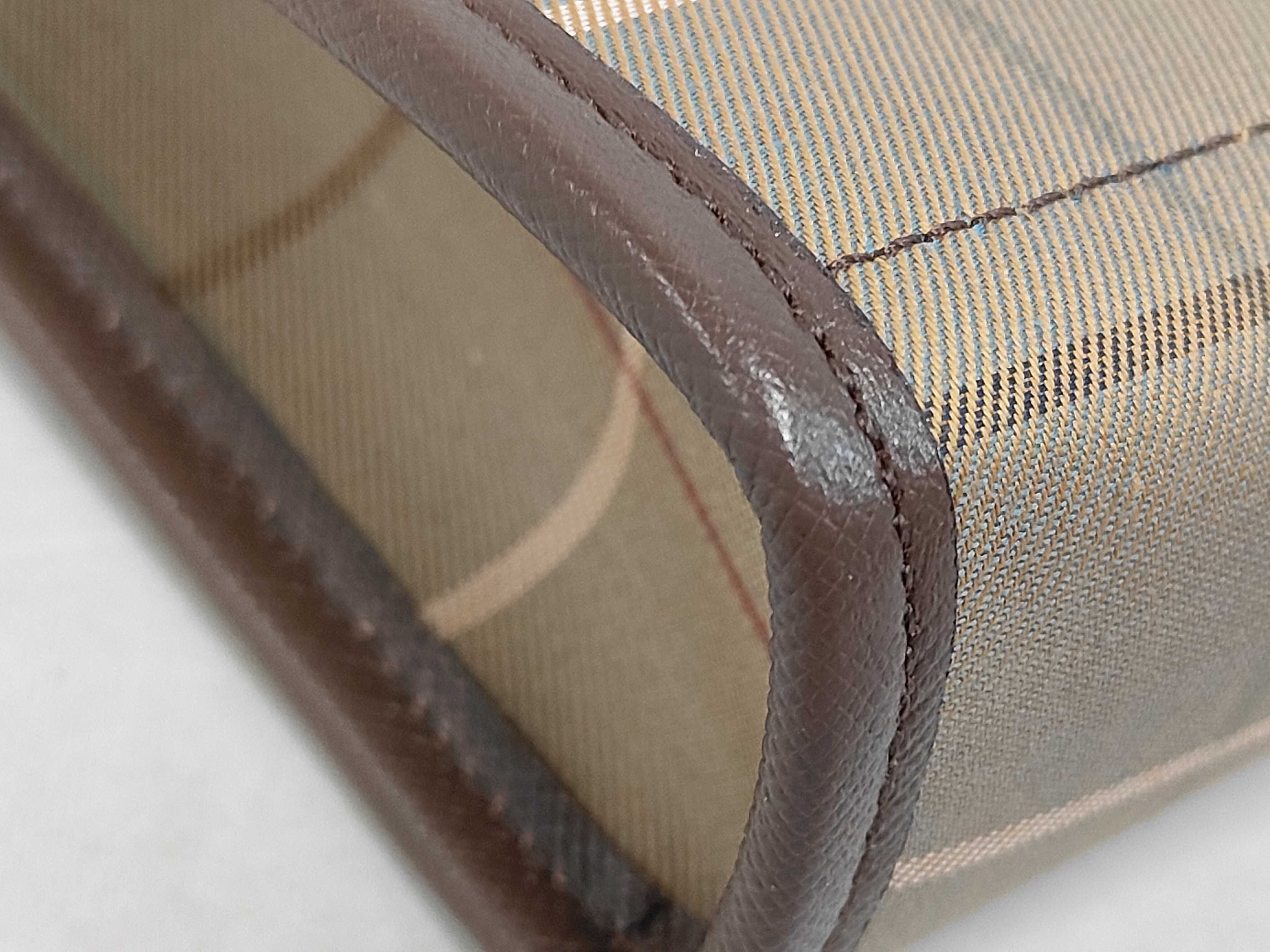 Unused with tags Burberry Clutch Bag Canvas Leather Clutch Bag — view 3