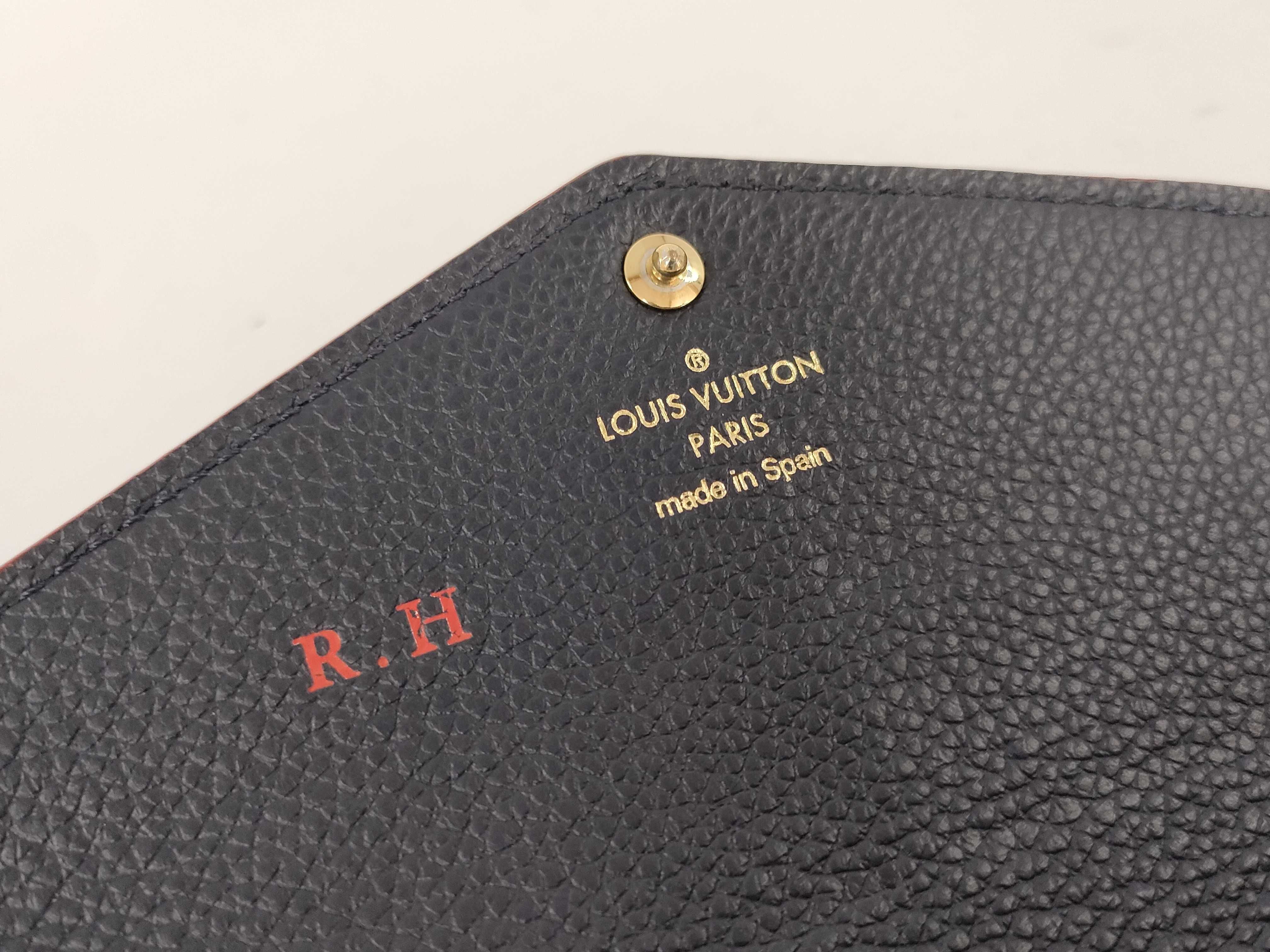 Monogram Empreinte Portefeuille Sarah Marine Rouge Wallet — view 14