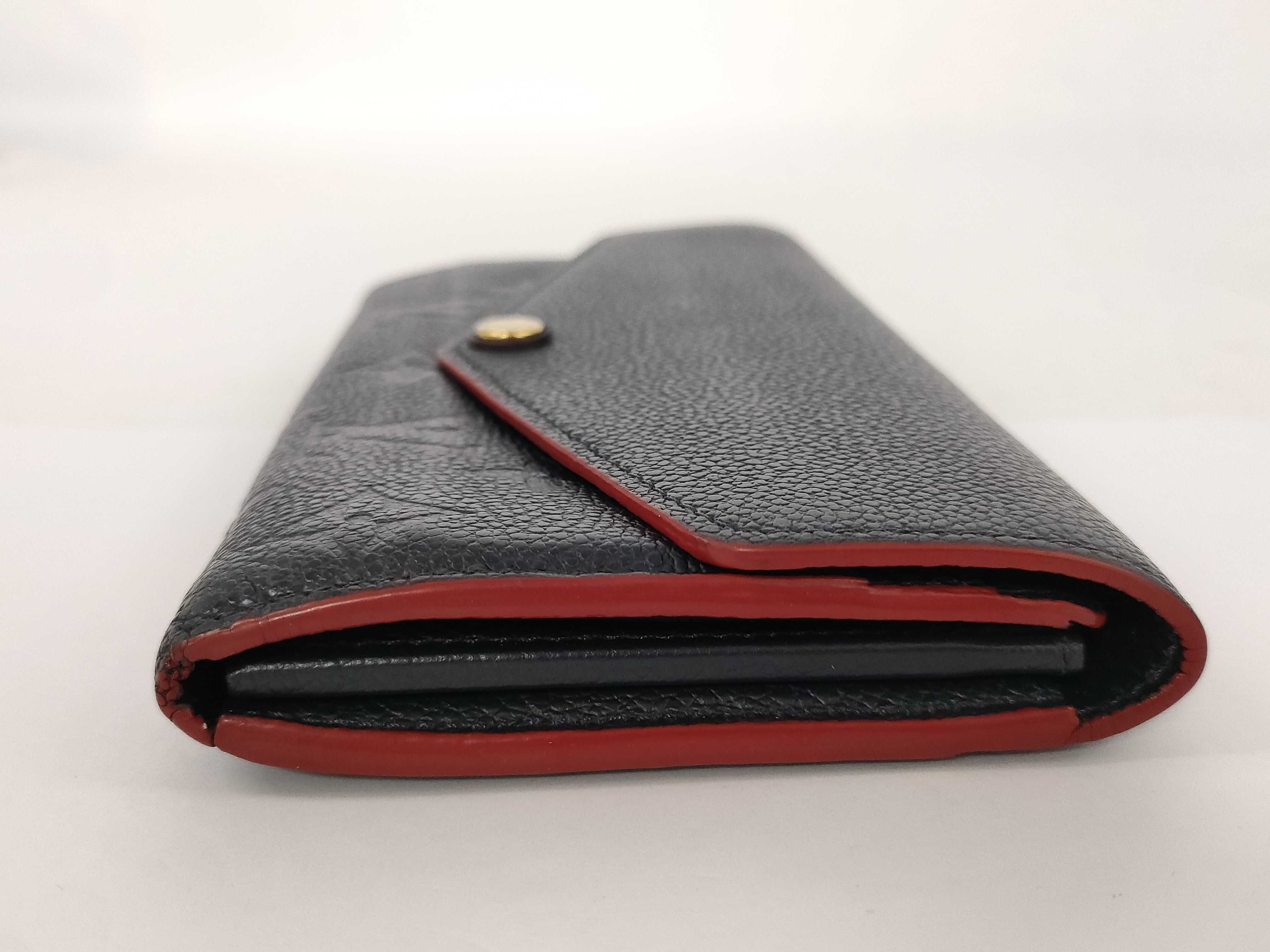 Monogram Empreinte Portefeuille Sarah Marine Rouge Wallet — view 4