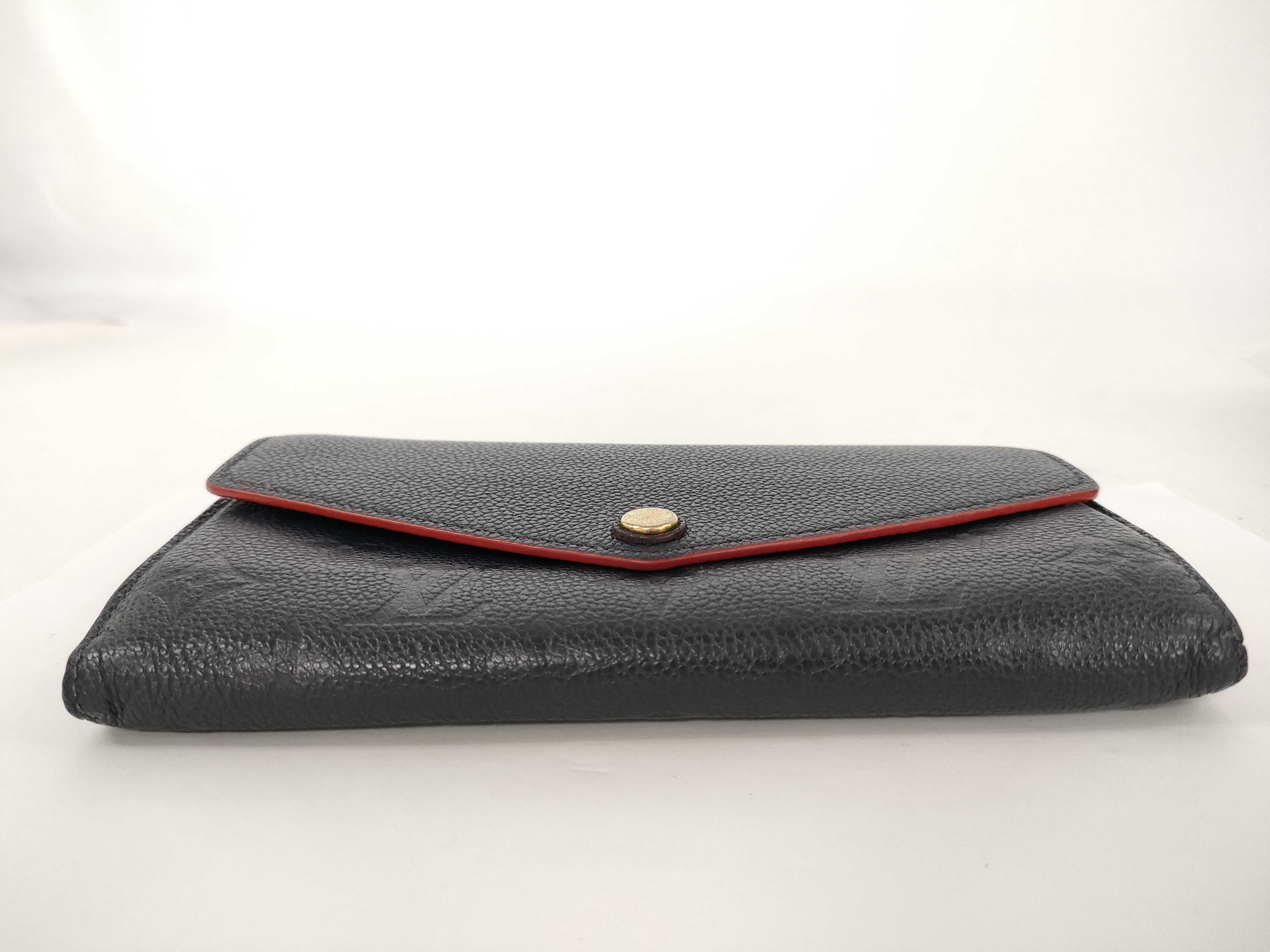 Monogram Empreinte Portefeuille Sarah Marine Rouge Wallet — view 6