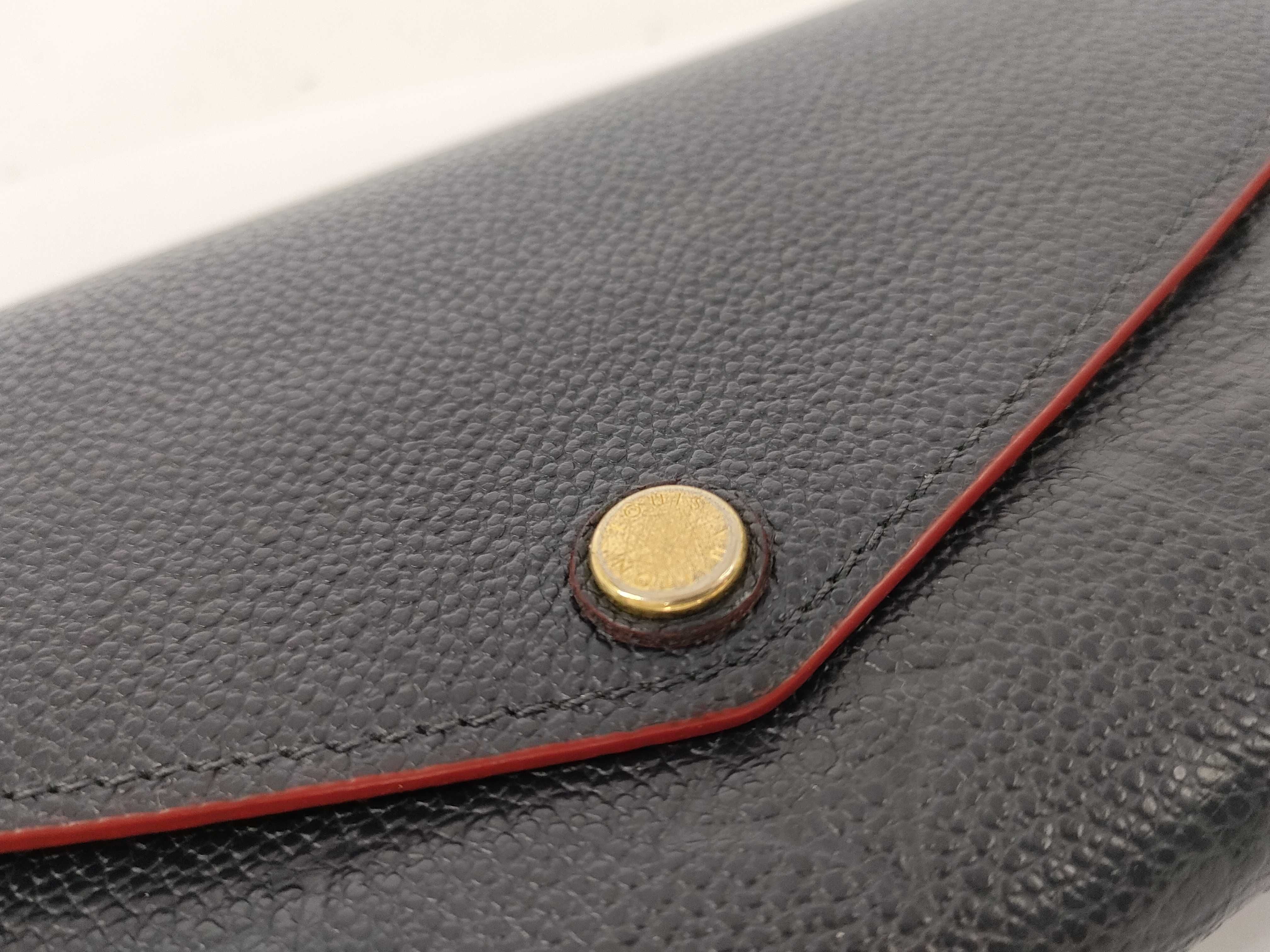 Monogram Empreinte Portefeuille Sarah Marine Rouge Wallet — view 7