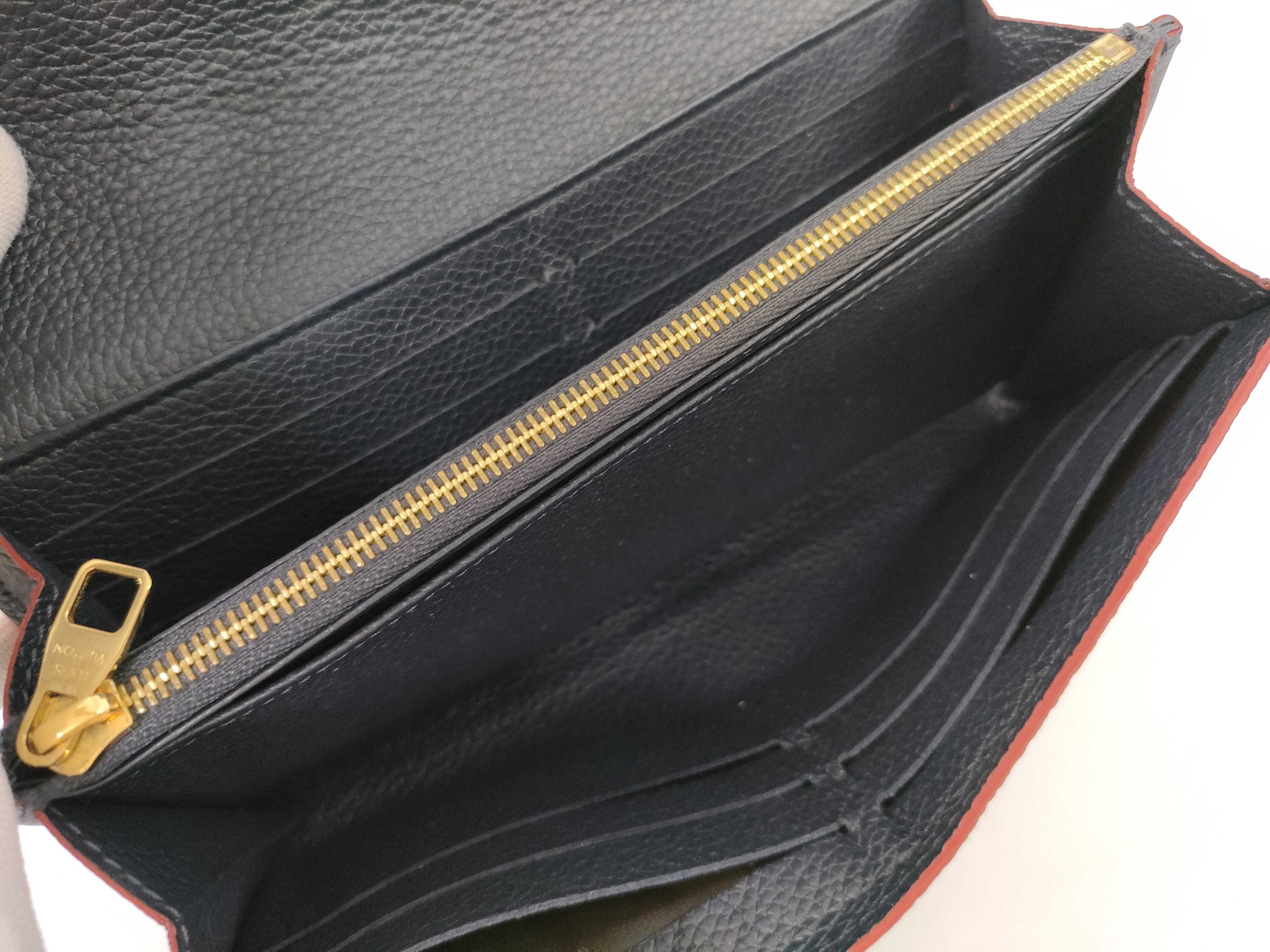 Monogram Empreinte Portefeuille Sarah Marine Rouge Wallet — view 9