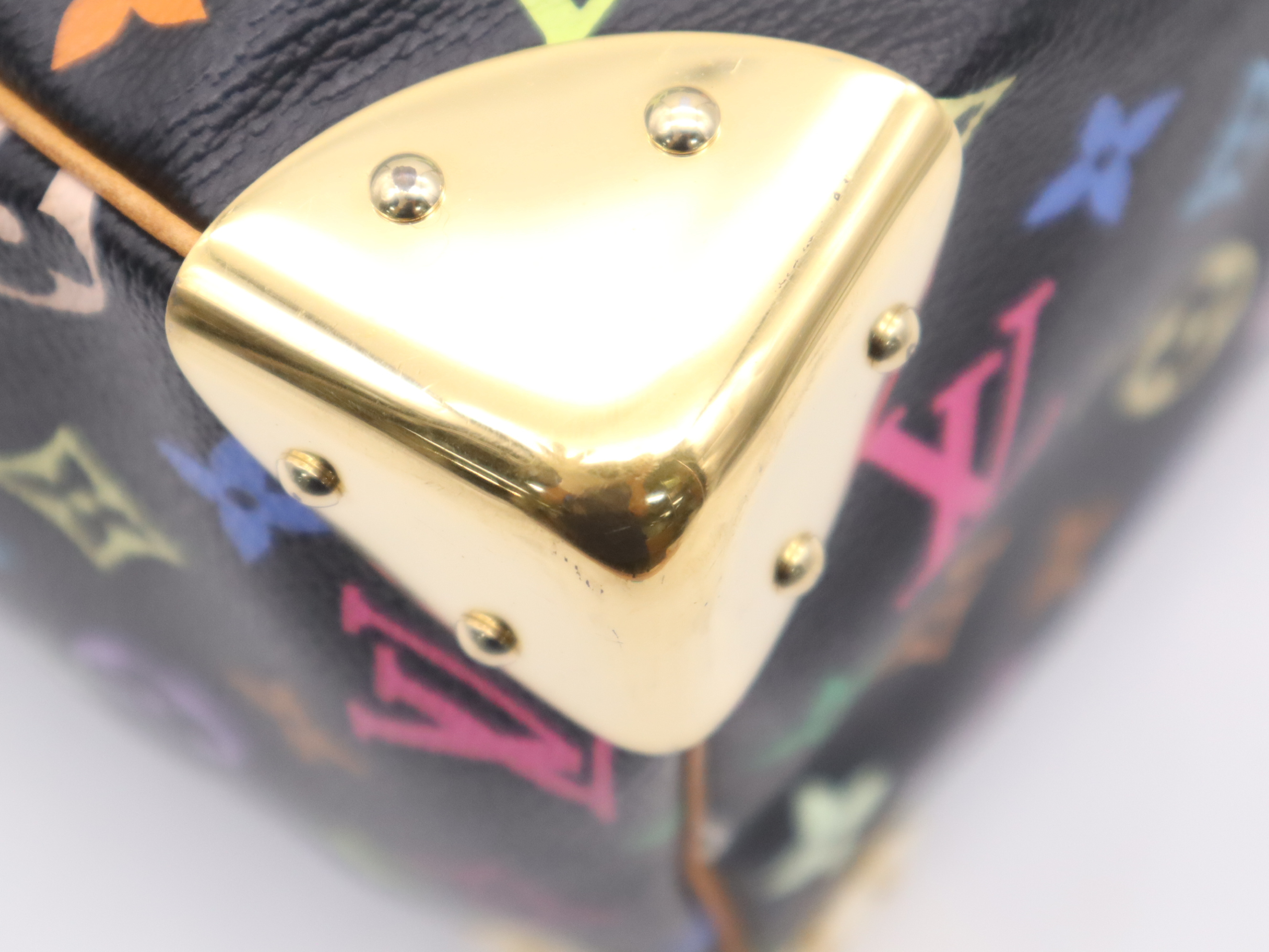 M92642 Multicolor Speedy 30 Noir Handbag with 2 Keys and Clochette — view 11