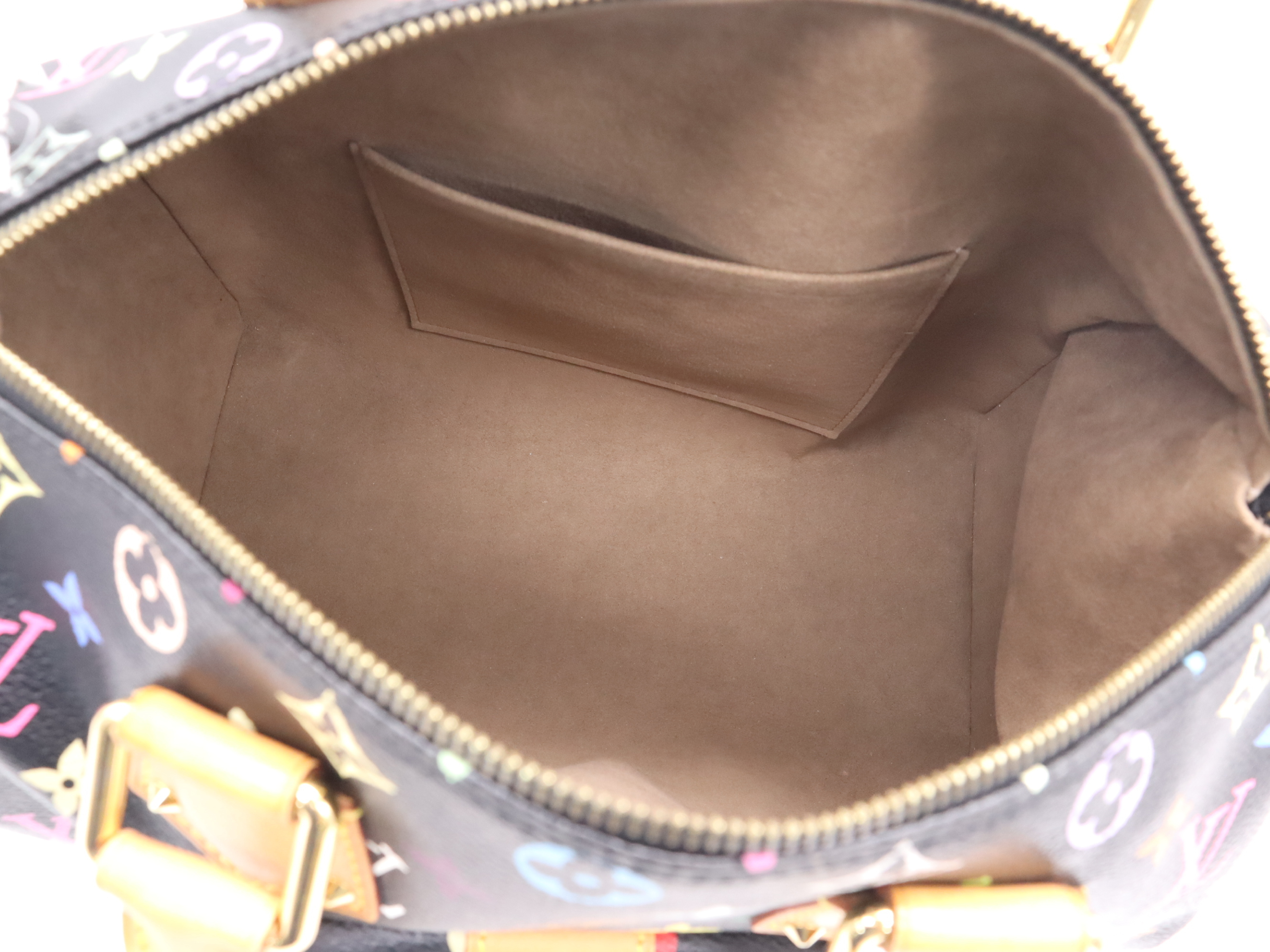 M92642 Multicolor Speedy 30 Noir Handbag with 2 Keys and Clochette — view 12