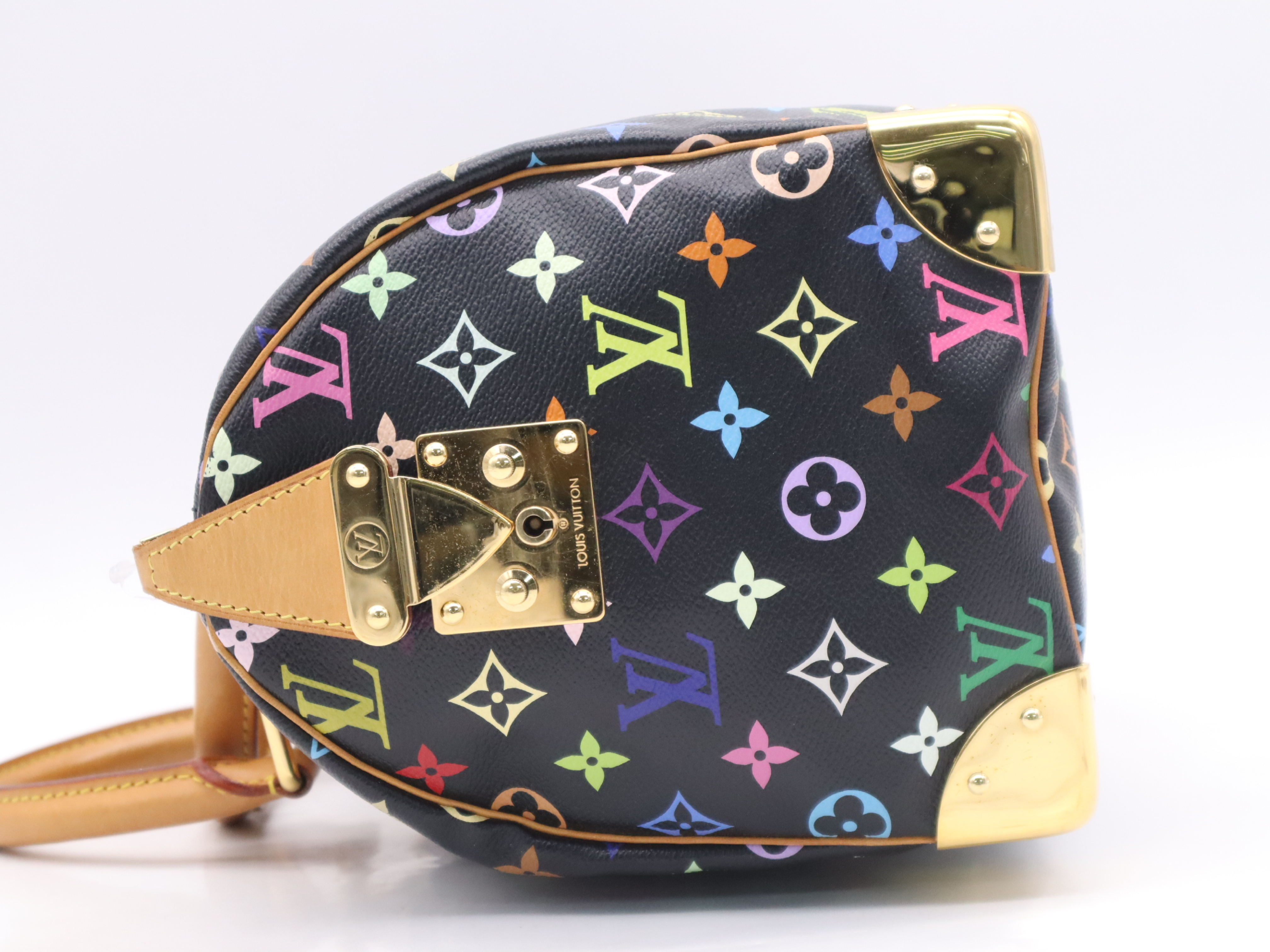M92642 Multicolor Speedy 30 Noir Handbag with 2 Keys and Clochette — view 3