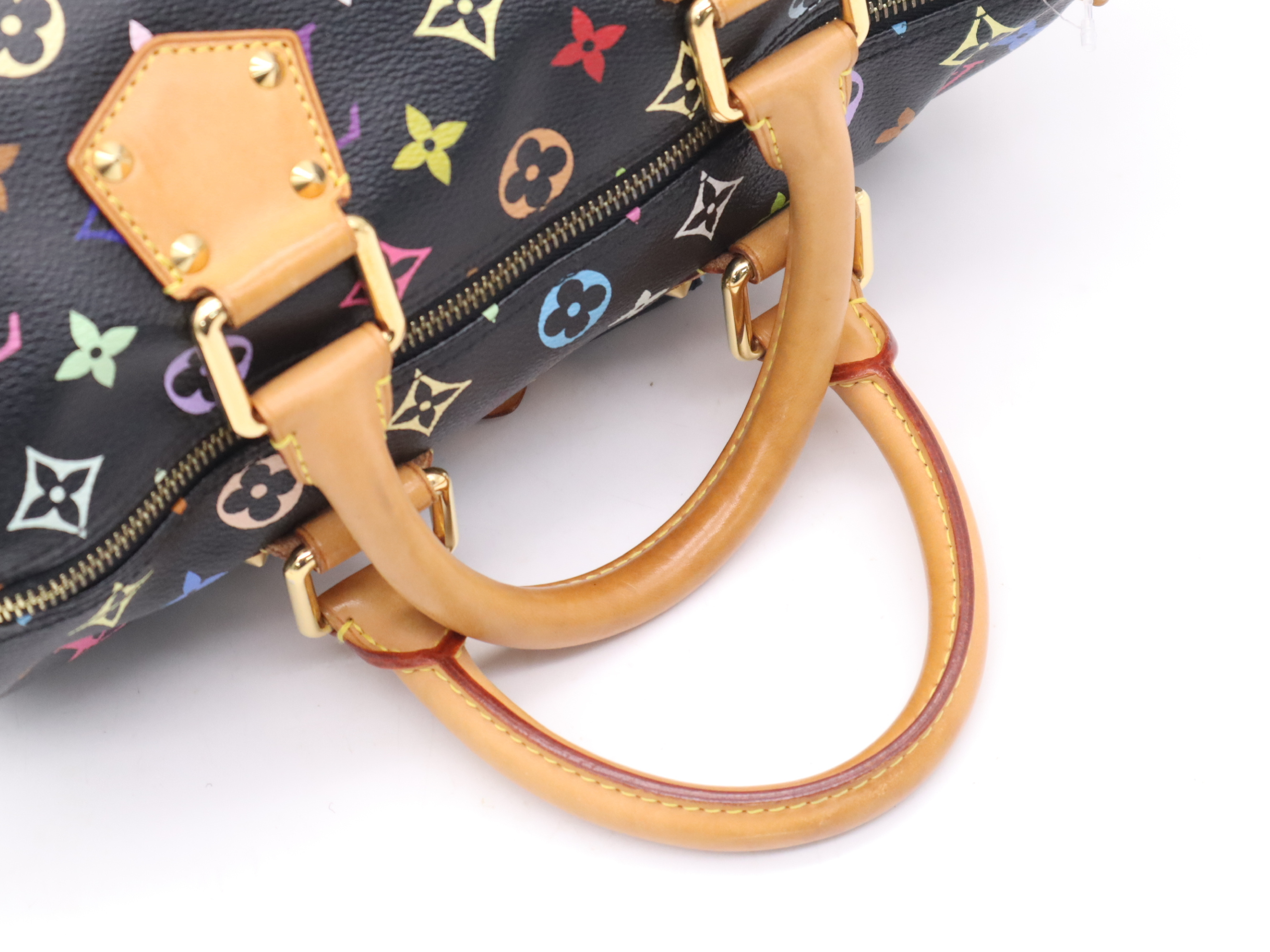 M92642 Multicolor Speedy 30 Noir Handbag with 2 Keys and Clochette — view 6