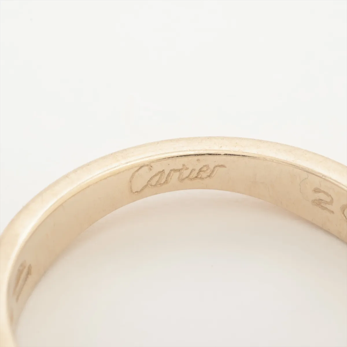 Love Me Ring 750 (Yellow Gold x White Gold) 6.4g 50 Name AA2652 Plating peeling — view 3
