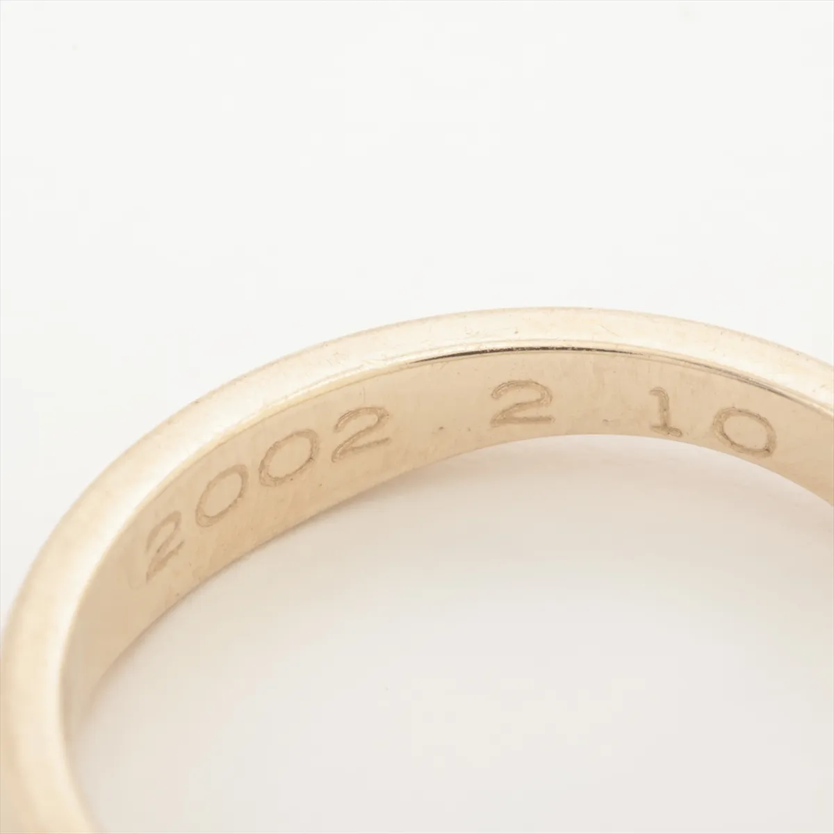 Love Me Ring 750 (Yellow Gold x White Gold) 6.4g 50 Name AA2652 Plating peeling — view 4