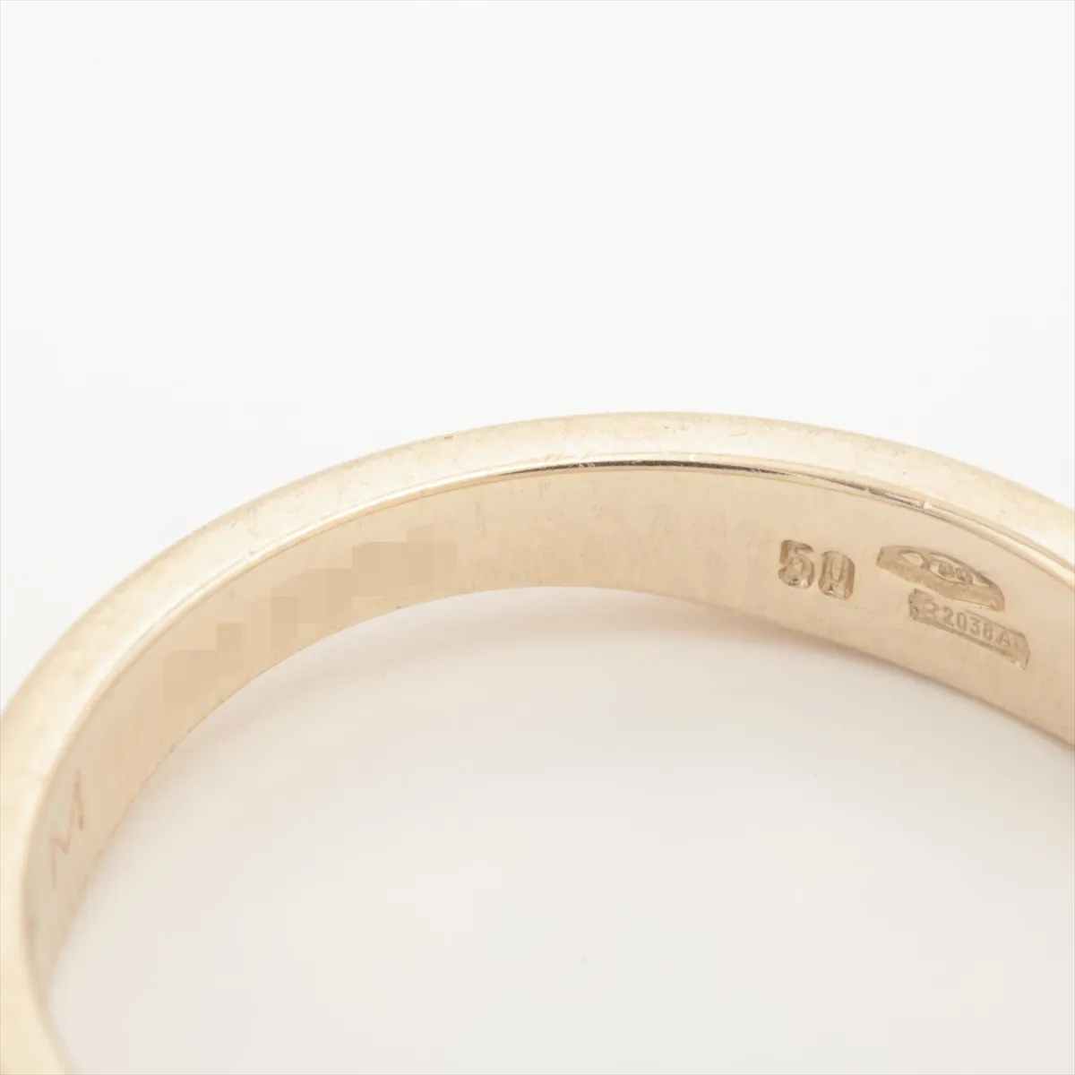 Love Me Ring 750 (Yellow Gold x White Gold) 6.4g 50 Name AA2652 Plating peeling — view 6