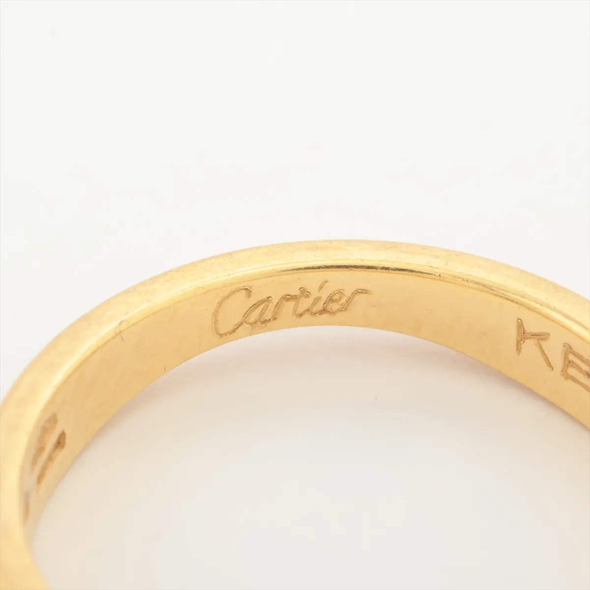Love Me Ring 750 (Yellow Gold x White Gold) 6.4g 50 Name AA2652 Plating peeling — view 7
