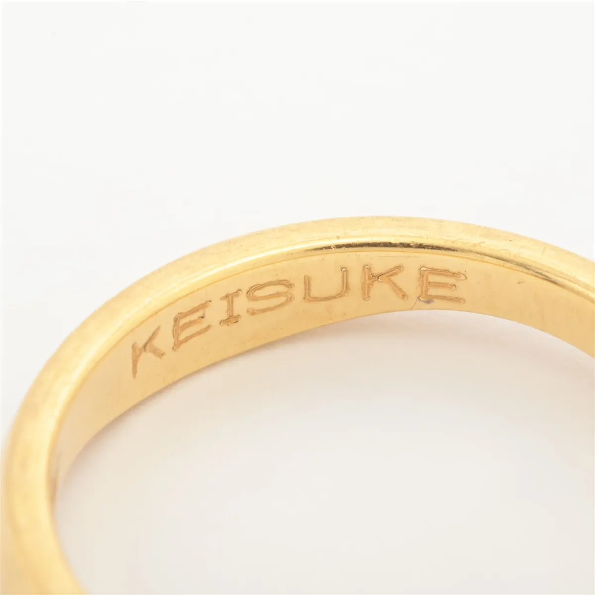 Love Me Ring 750 (Yellow Gold x White Gold) 6.4g 50 Name AA2652 Plating peeling — view 8