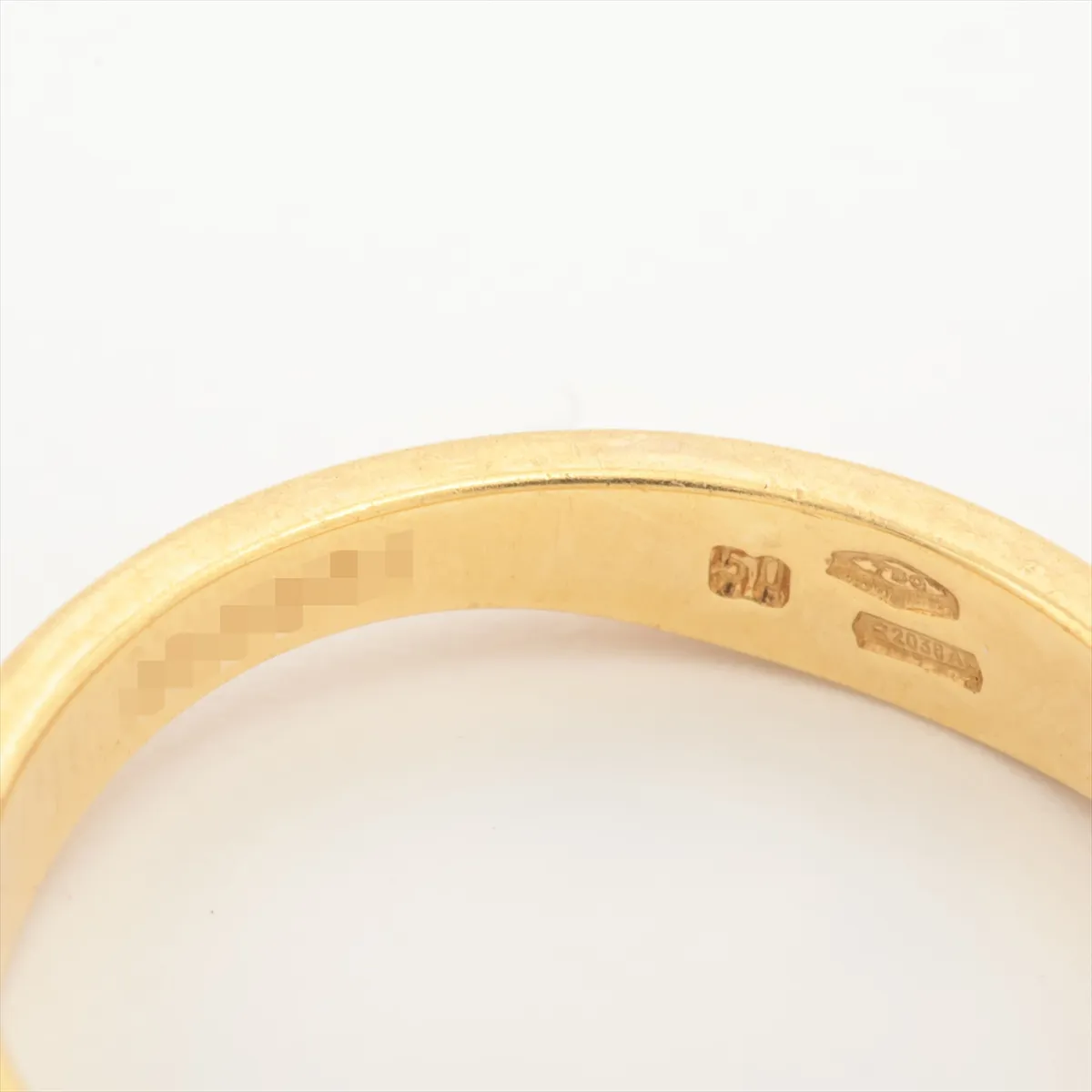 Love Me Ring 750 (Yellow Gold x White Gold) 6.4g 50 Name AA2652 Plating peeling — view 9