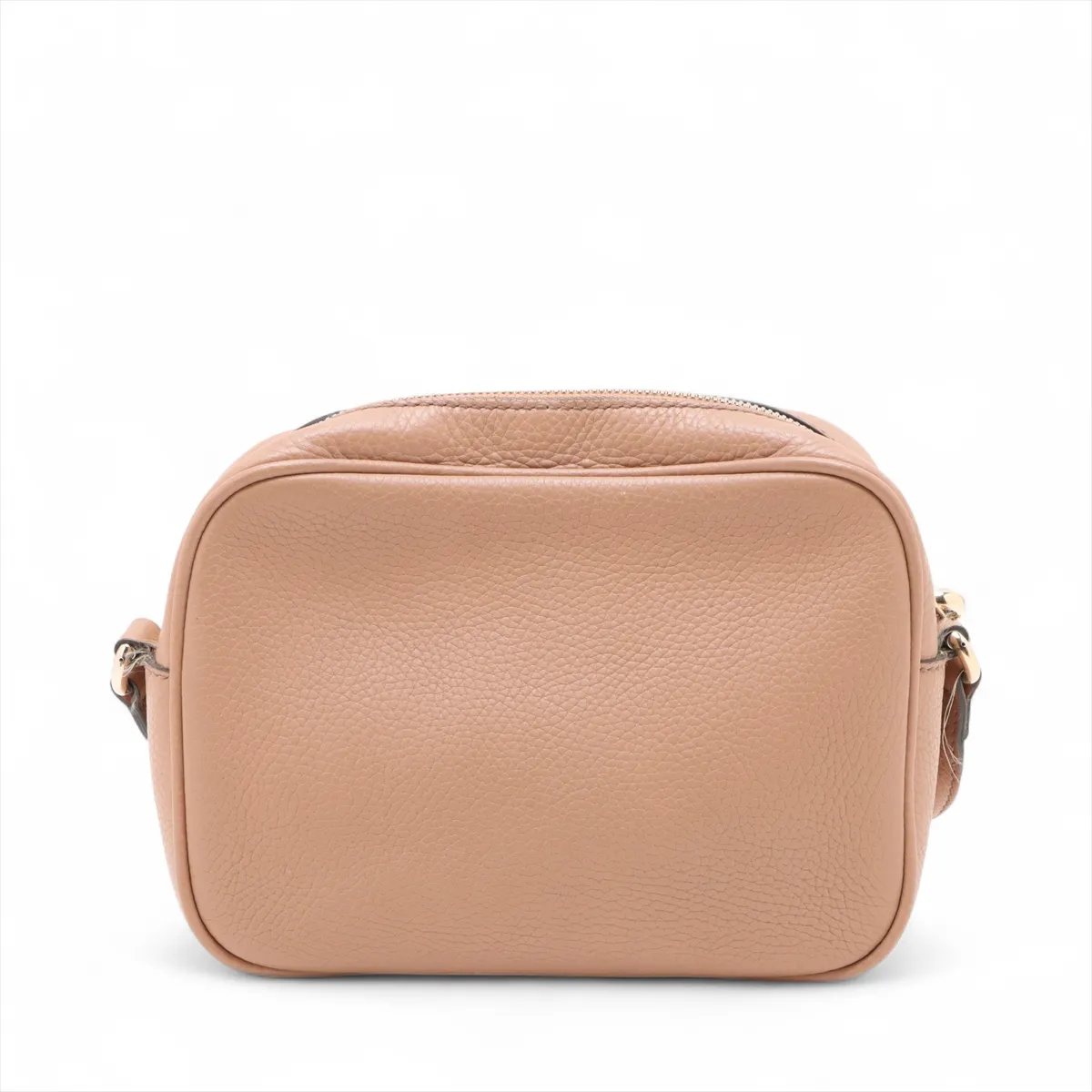 Soho Leather Shoulder Bag, Brown Beige, 308364 — view 2