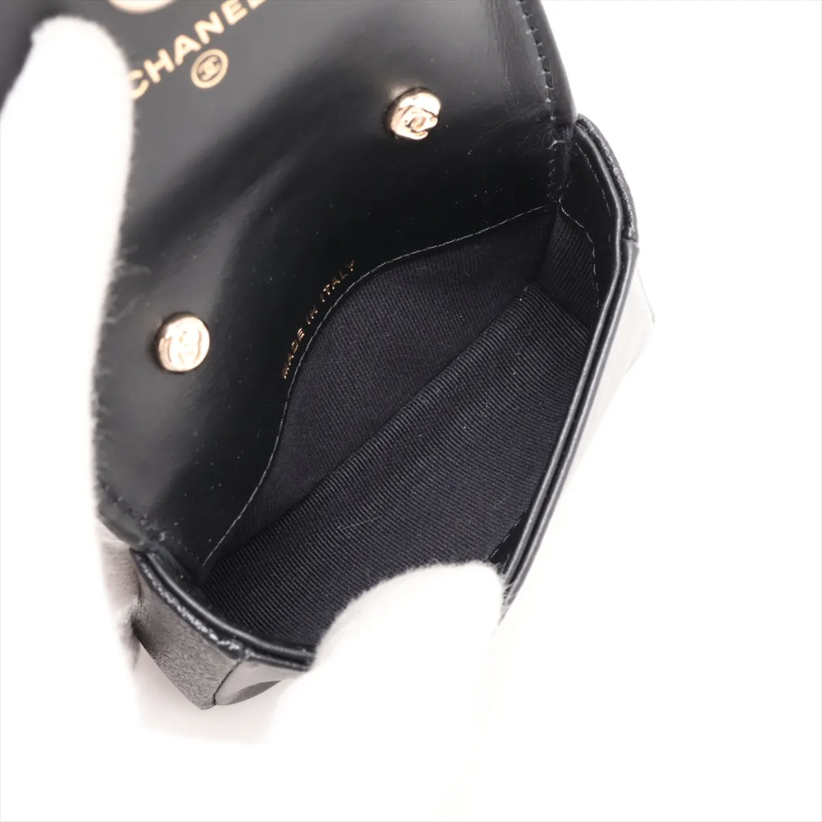 Boy Chanel Caviar Skin Waist Pouch, Black with Gold Hardware, 32054456, serial number in the 32 range. — view 8