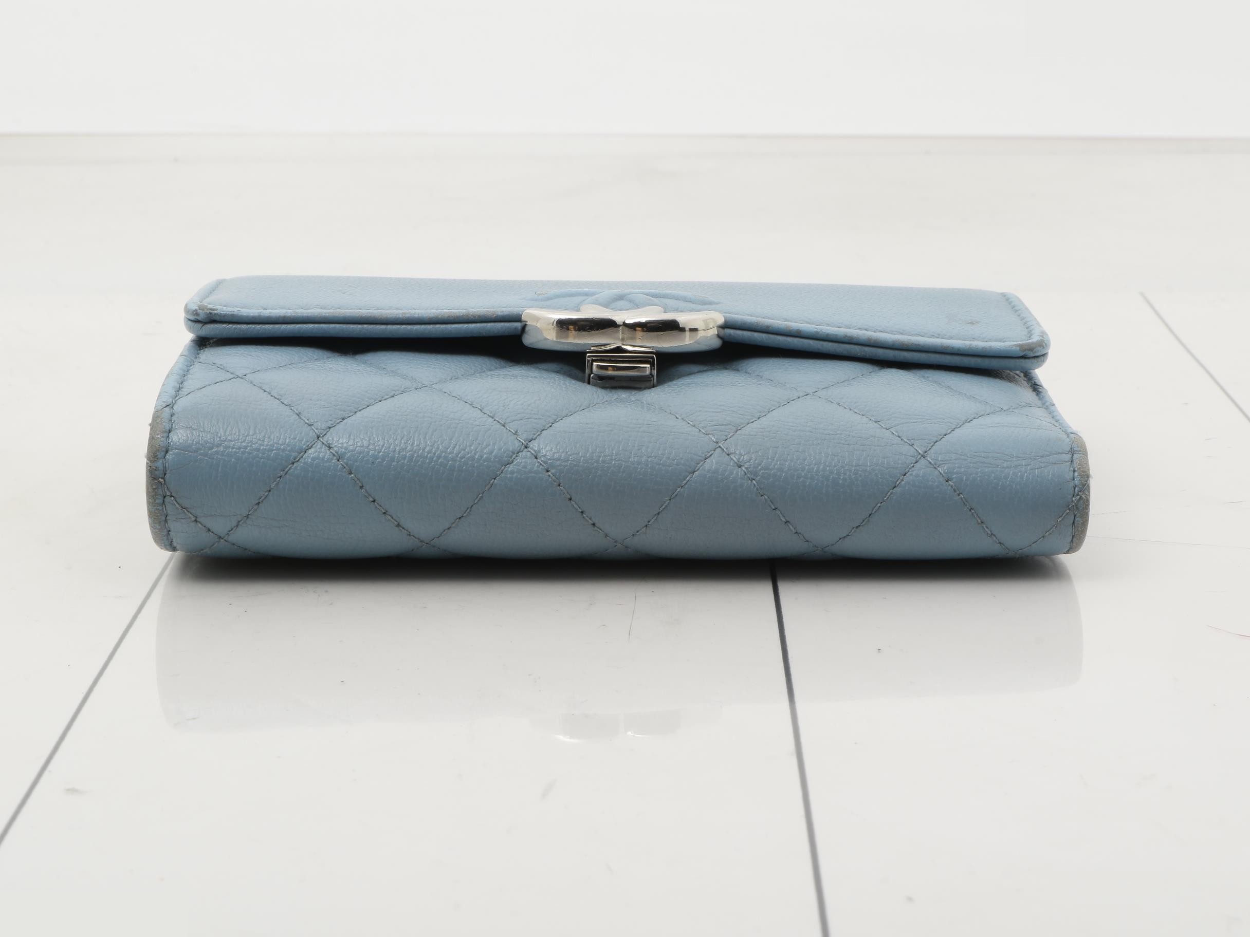 Half Coco Flap Wallet, Tri-fold Leather — view 3