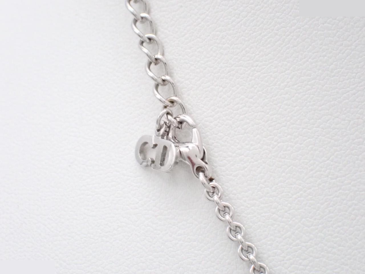Logo silver necklace, chain approximately 44cm — view 2