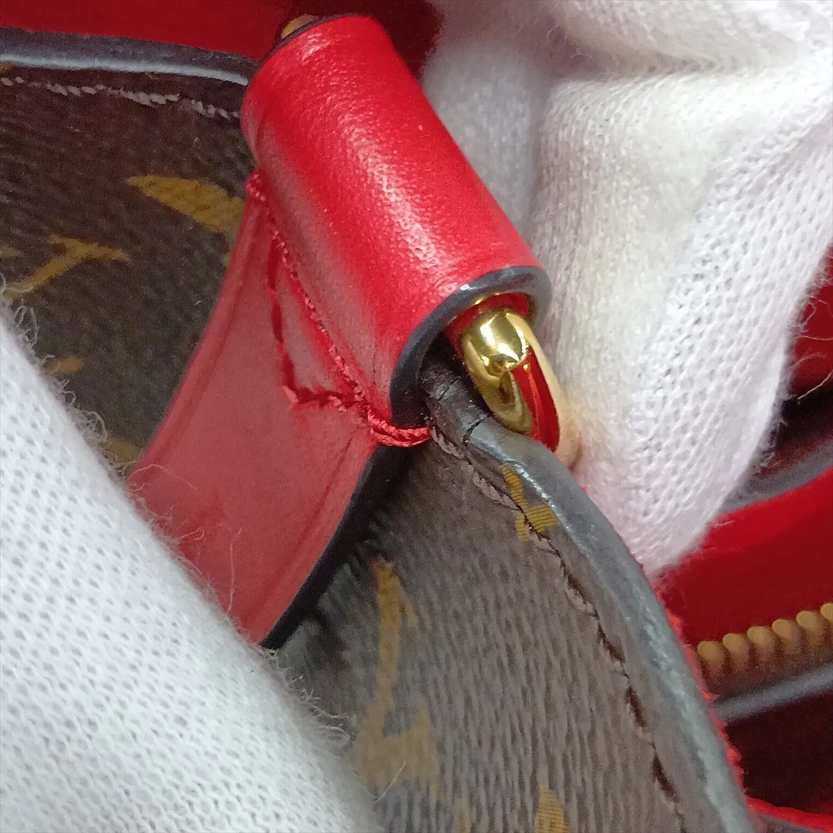 Monogram NeoNoe M44021 SR0139 Red x Brown (RFID detected) — view 13