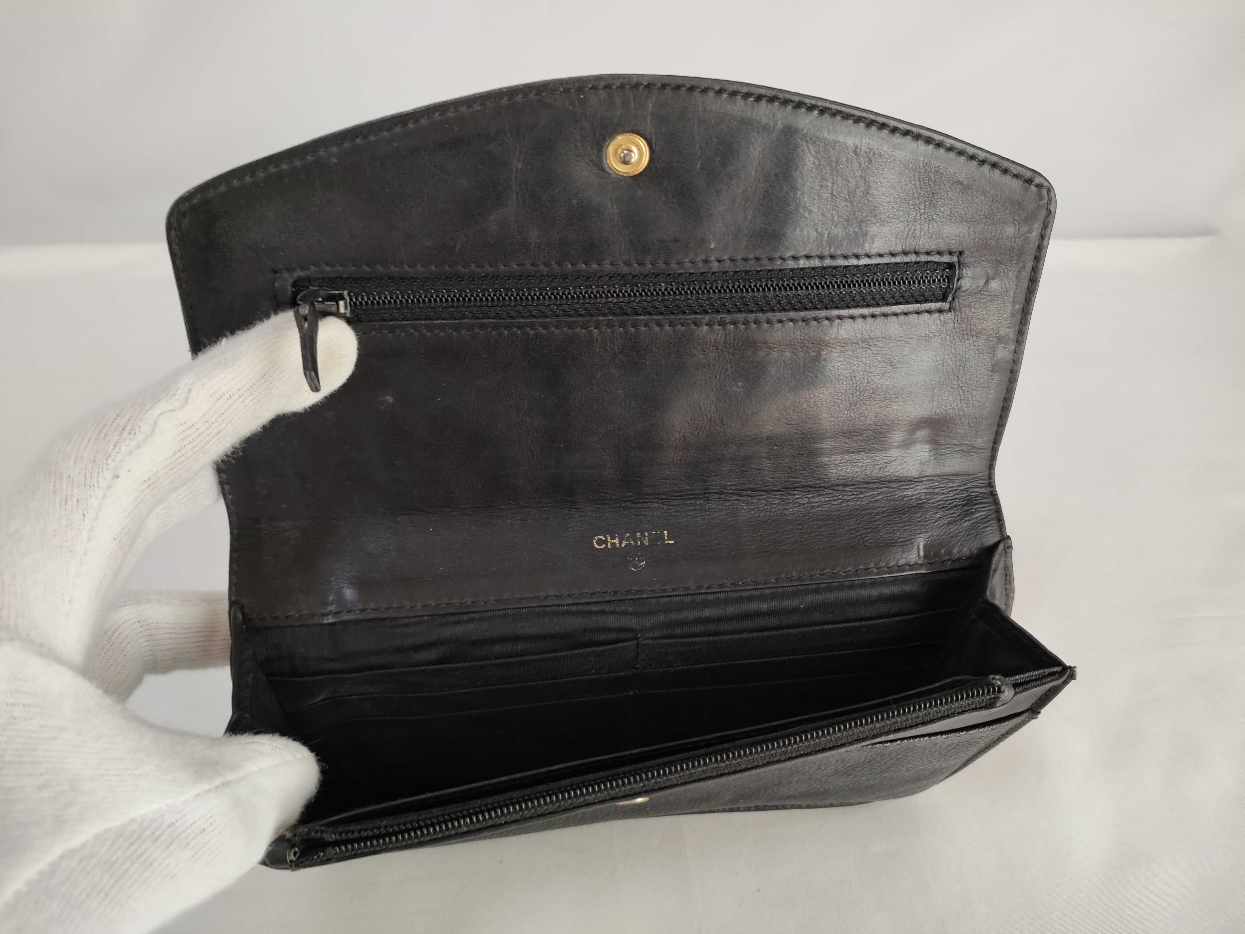 Caviar Skin Coco Mark Long Wallet — view 12
