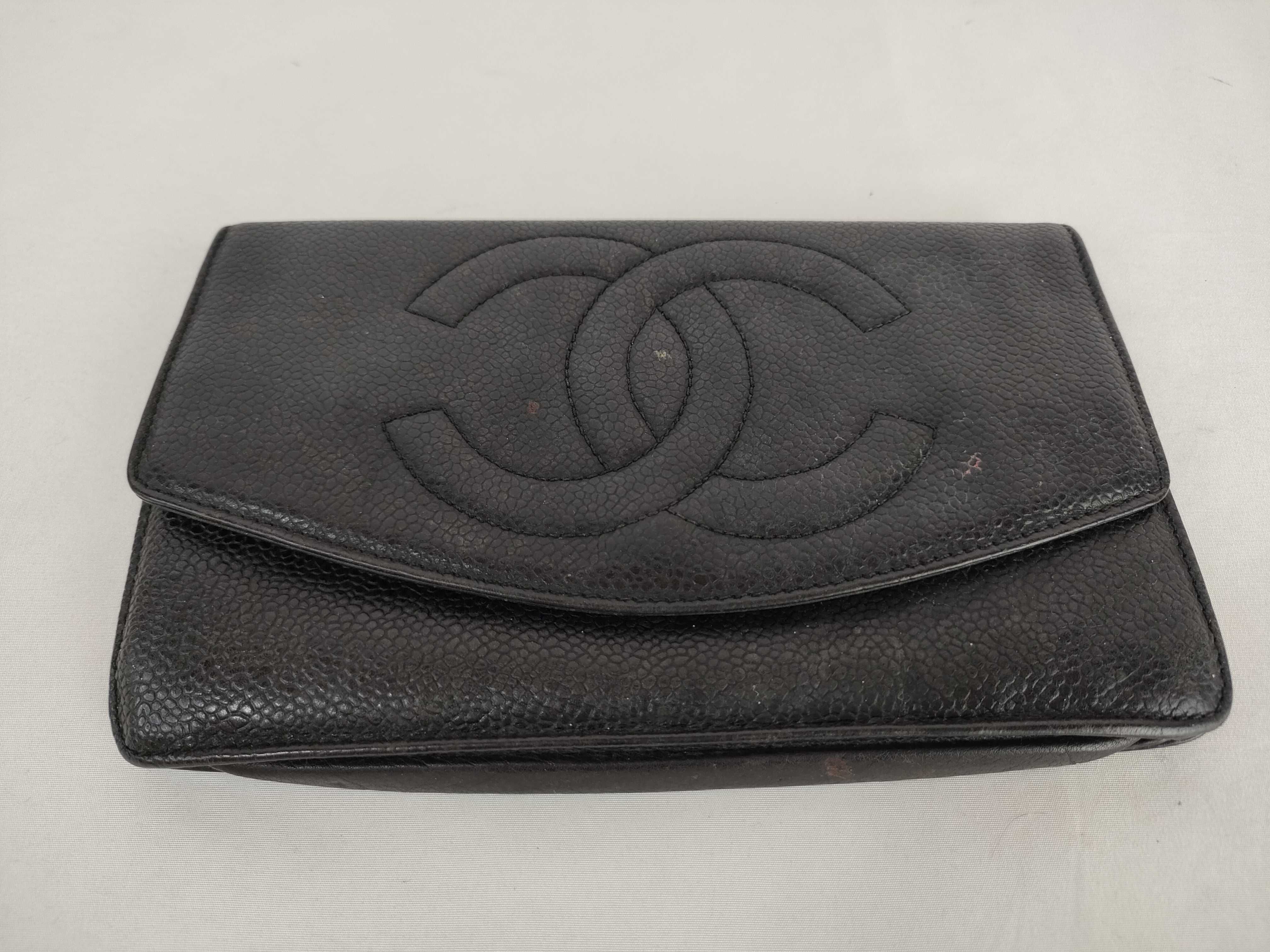 Caviar Skin Coco Mark Long Wallet — view 3