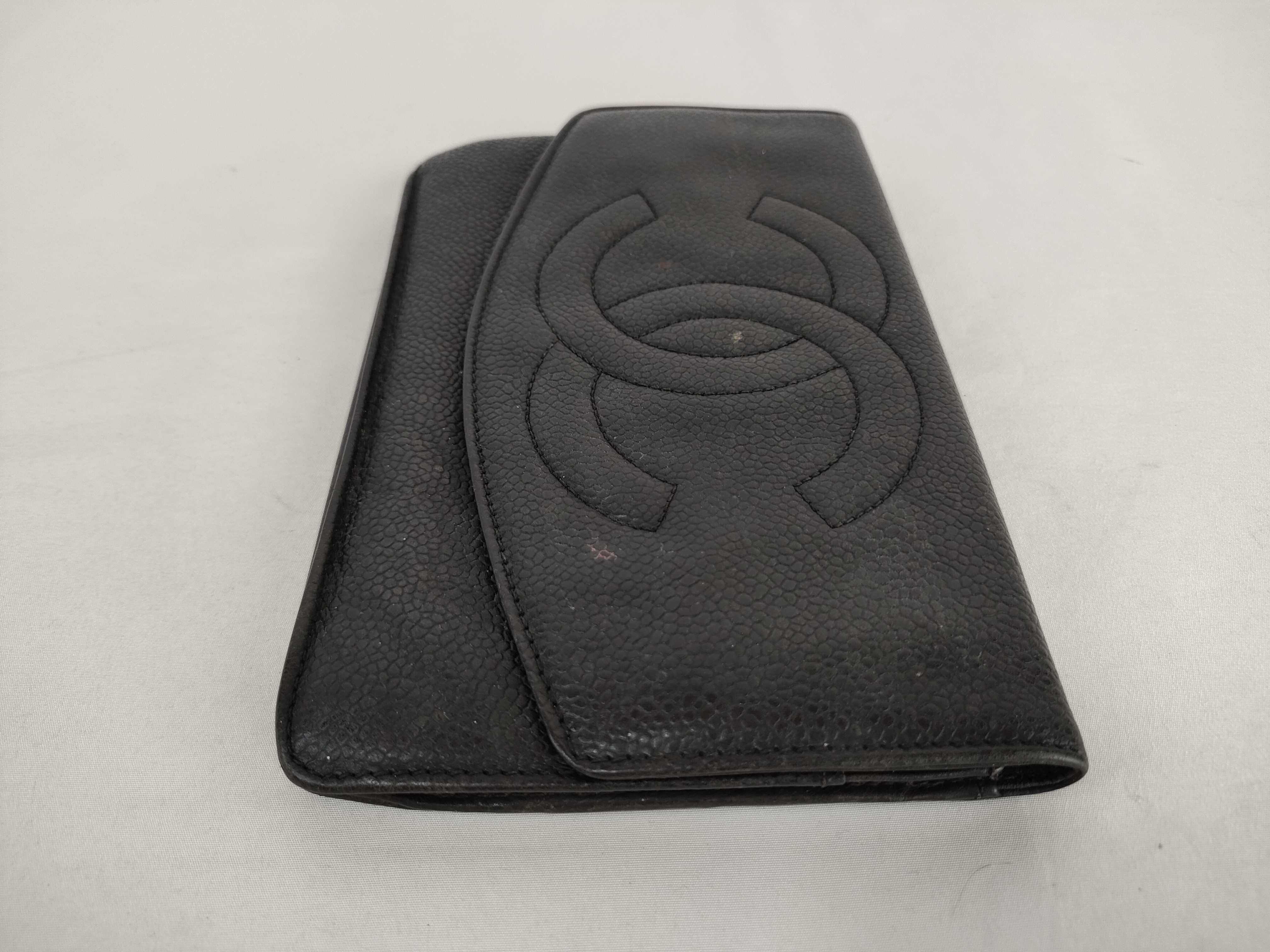 Caviar Skin Coco Mark Long Wallet — view 5